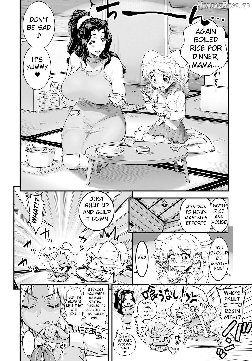 Energy Kyo-ka ~Bakunyuu JK. Gachizeme Hatsujouchuu~ Botsuraku shita Houjou-ke Donzoko Shoukan no Fukkatsu o Kake, Mama no Nuginugo Gokuraku Service Chapter 1 - page 4