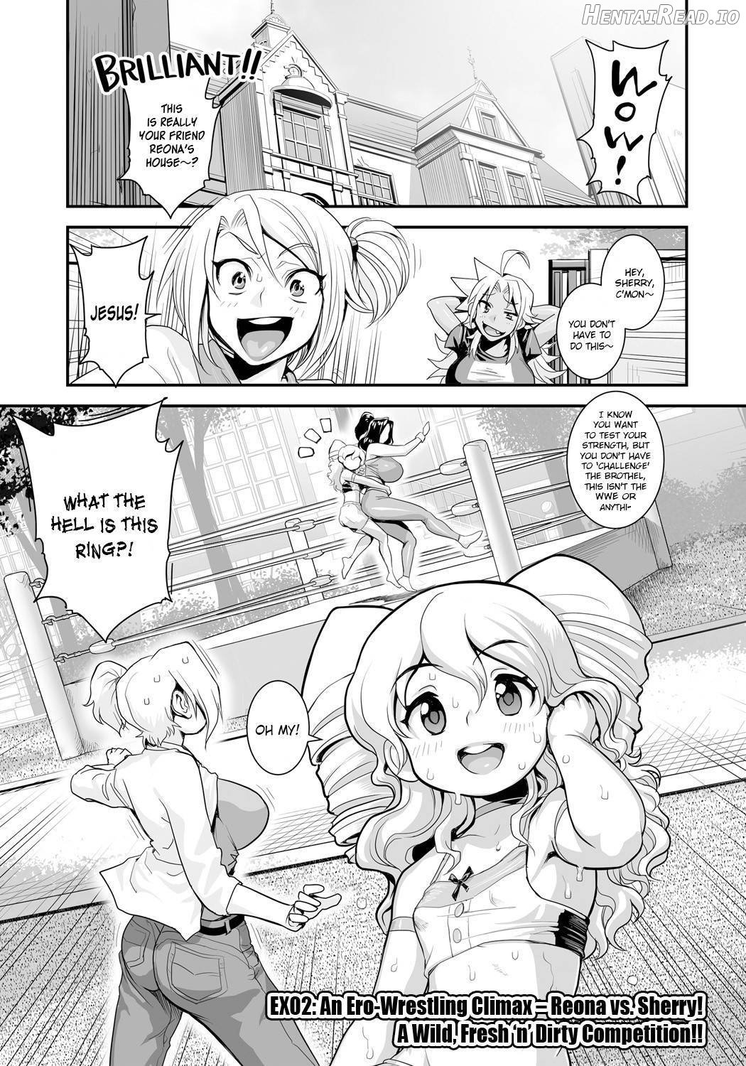 Energy Kyo-ka!! ~Bakunyuu JK. Gachizeme Hatsujouchuu!~ EX02: Choujou EroWres "Leona vs Sherry"! Sokushaku Fresh Dirty Ranbu!! Chapter 1 - page 3