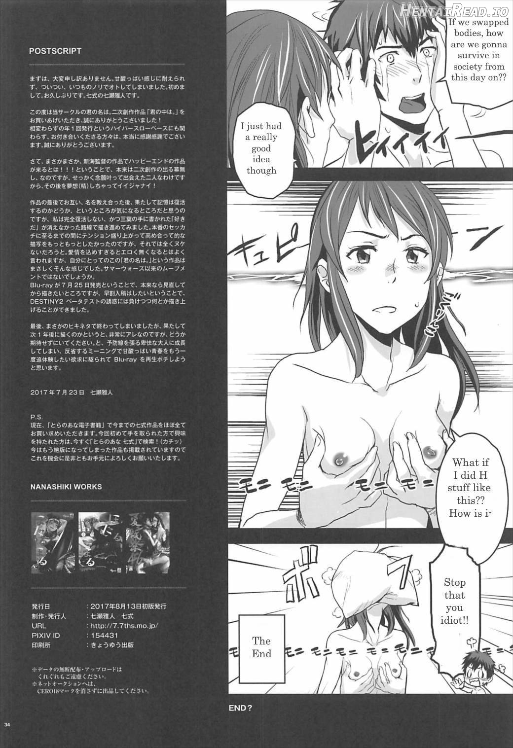 Kimi no Naka wa. Chapter 1 - page 33