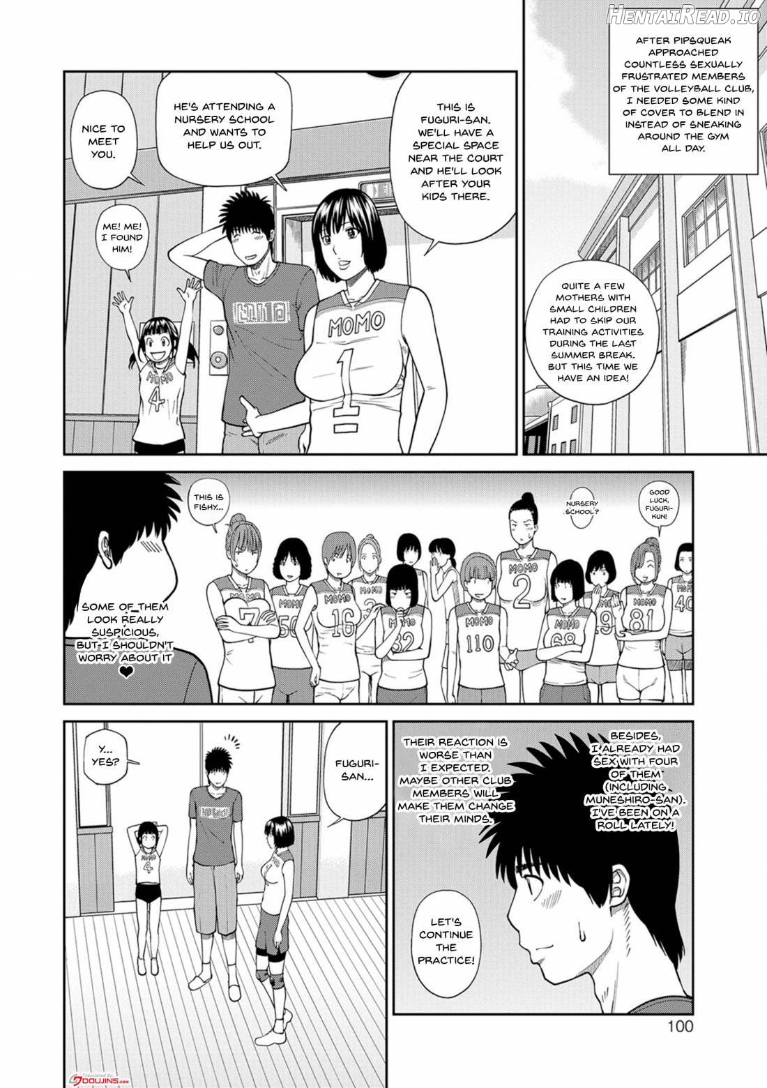 Momojiri Danchi Mama-san Volley Doukoukai Chapter 1 - page 96