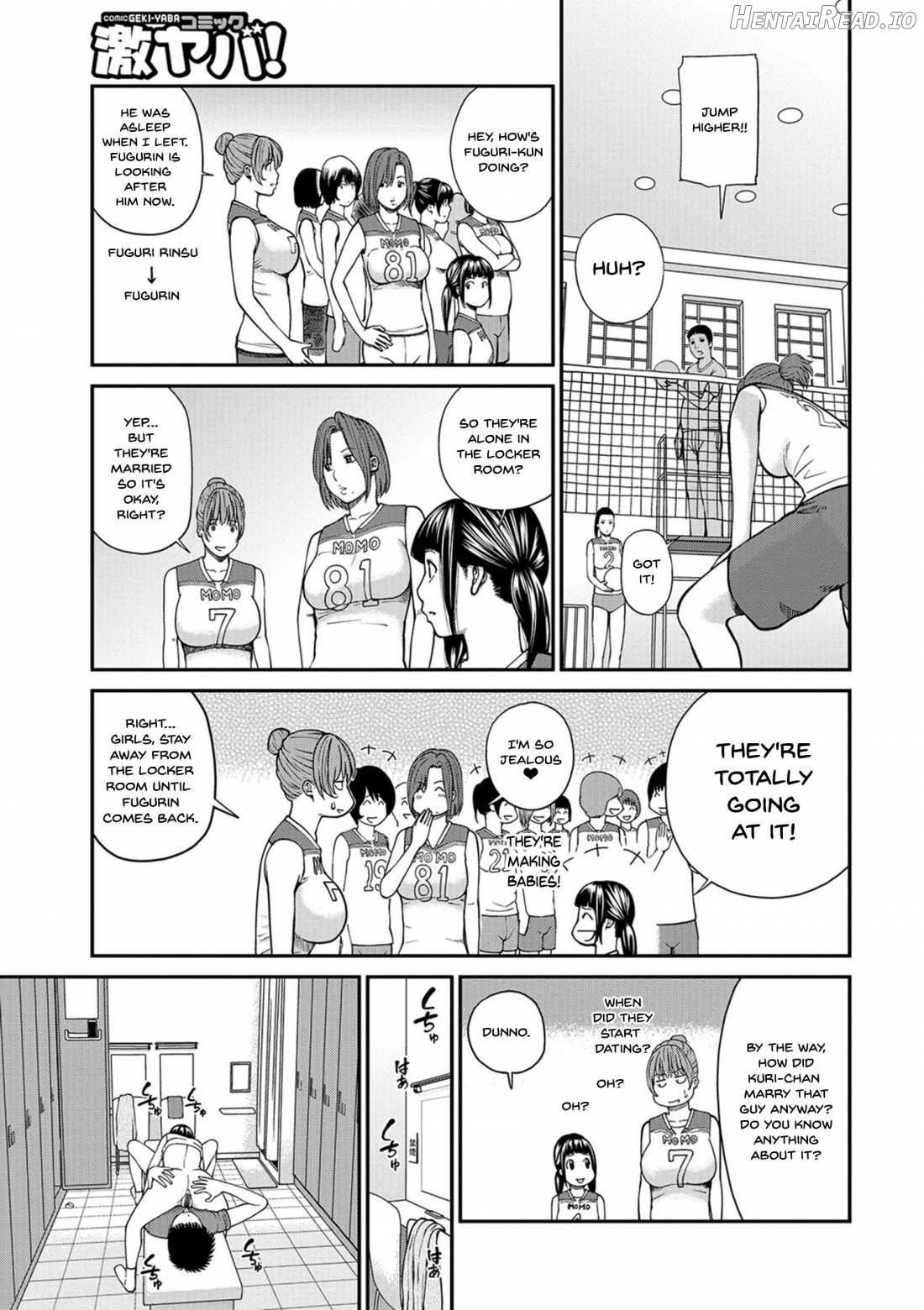 Momojiri Danchi Mama-san Volley Doukoukai Chapter 1 - page 146