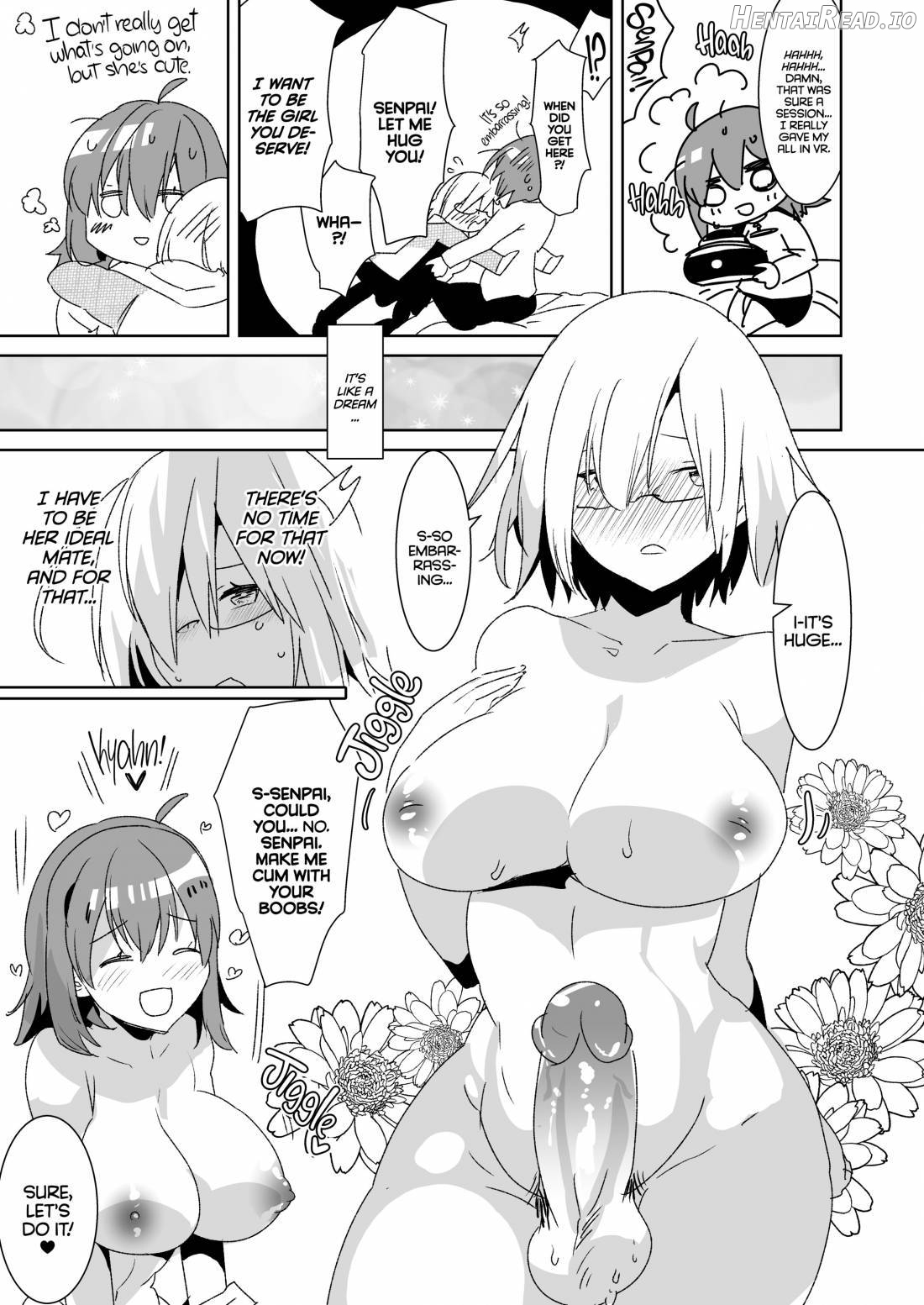 Senpai, VR yori Motto Kimochi Ii Futanari Nama Ecchi Shimasen ka? Chapter 1 - page 9