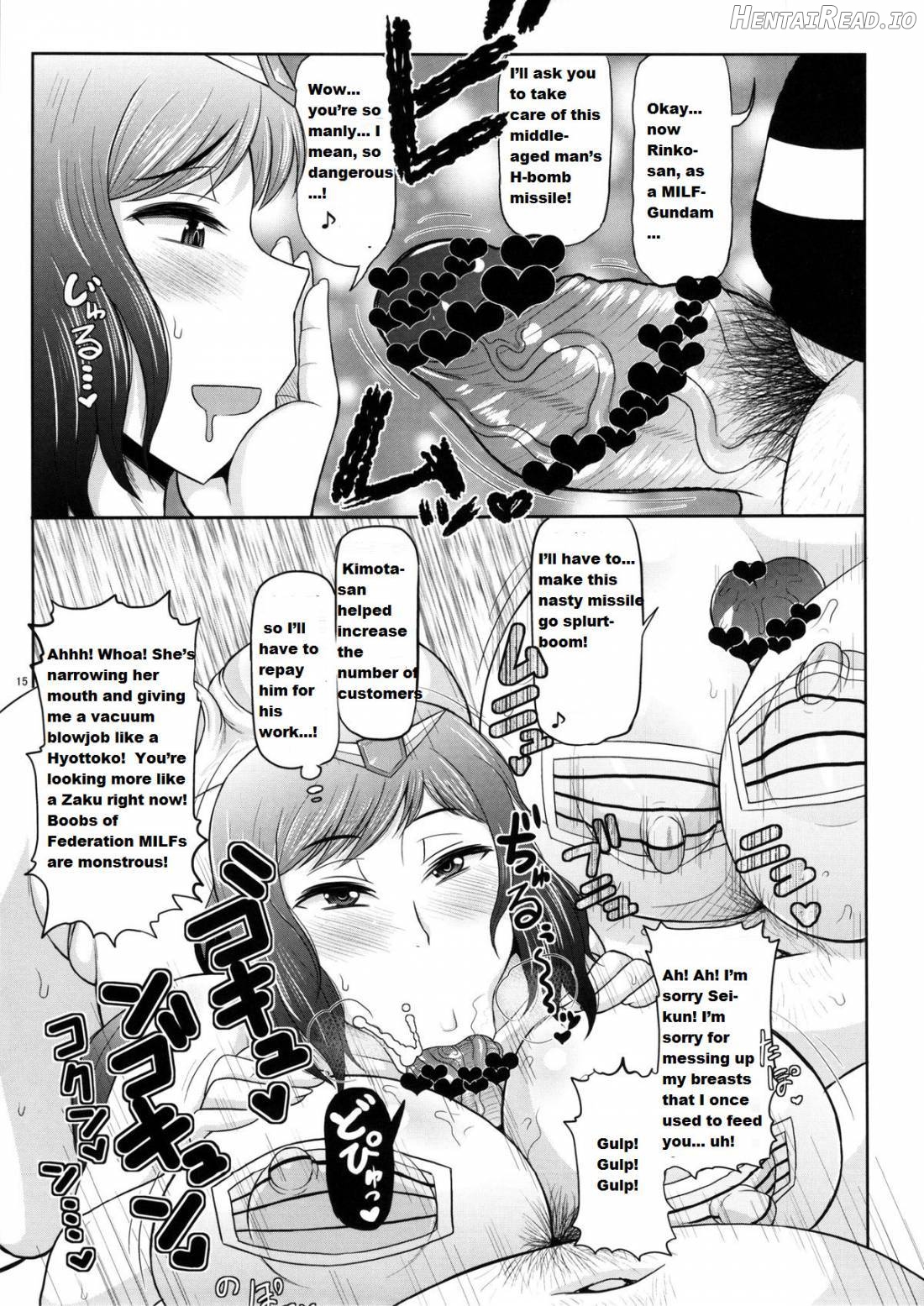 Ai Seishi Bakunyuu Hitozuma Rinko-san ga Kimodebu GunOta ni NTR!! Mucchimuchi Jaburo Manko ni Chinpo Colony Otoshi o Doppyun Sarete Newtype Baby o Haranjau Hon. Chapter 1 - page 14