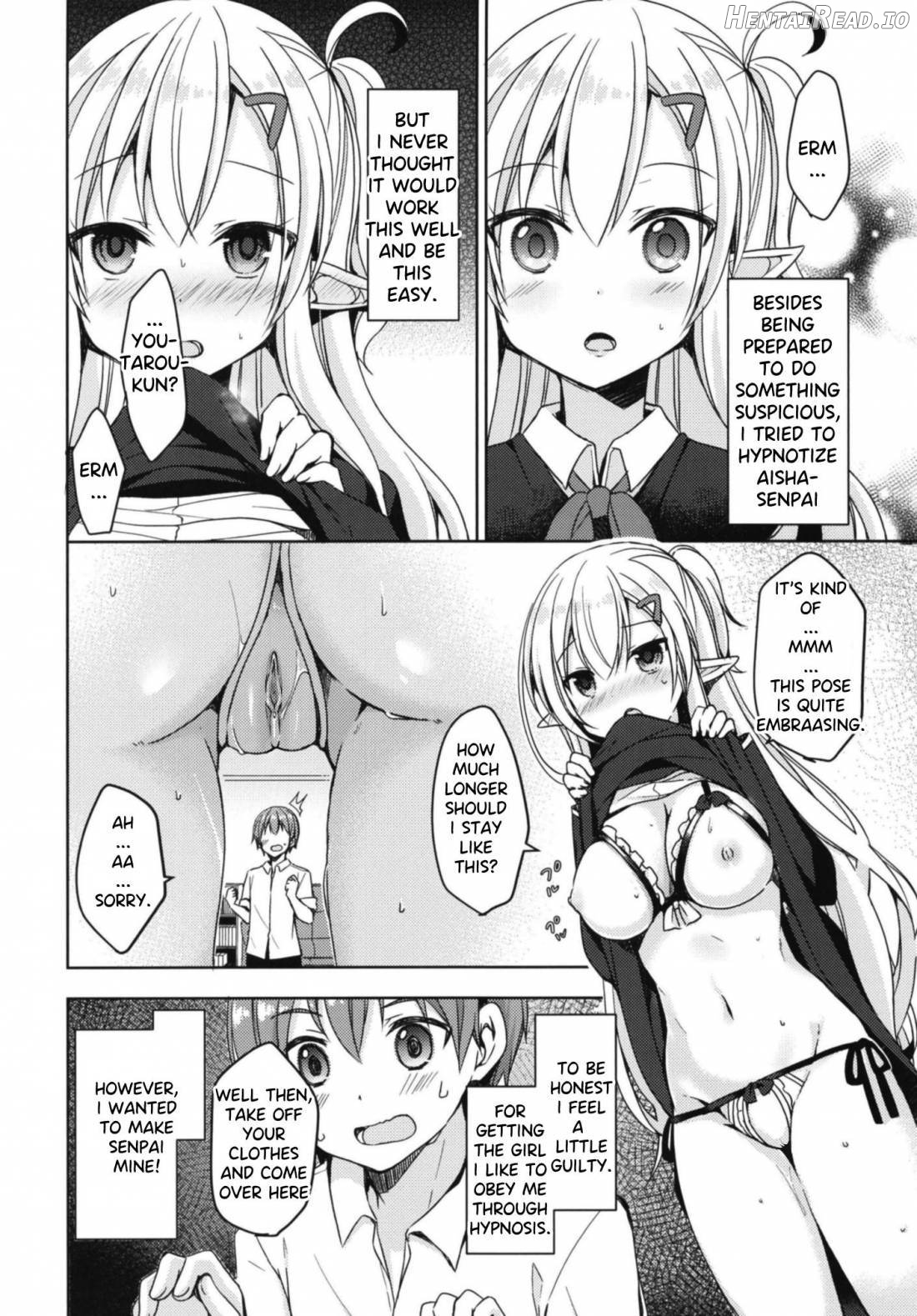 Akogare no Elf Senpai ni, Ecchi na Saiminjutsu Kakete Mita. Chapter 1 - page 5