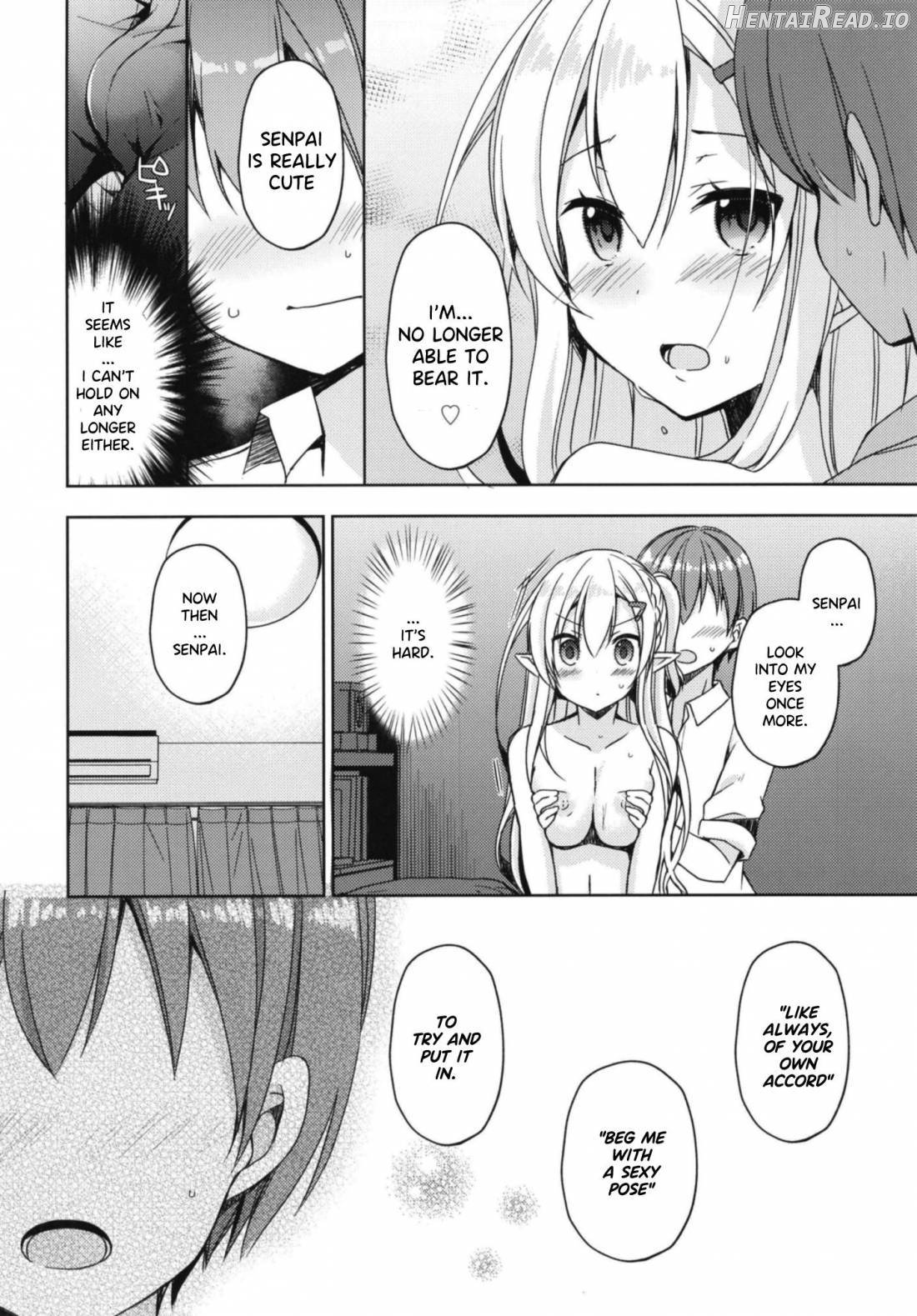 Akogare no Elf Senpai ni, Ecchi na Saiminjutsu Kakete Mita. Chapter 1 - page 9