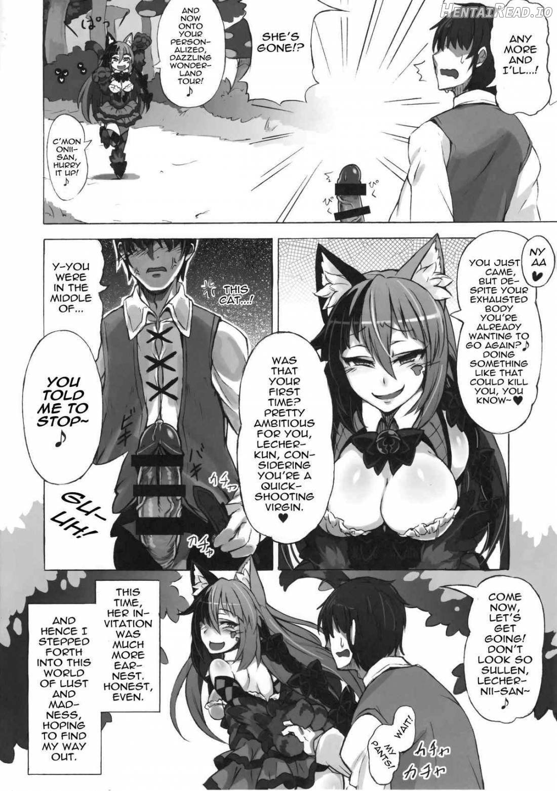 Mamono Musume Zukan Higai Houkoku ~Cheshire Neko no Oidemase Fushigi no Kuni~ Chapter 1 - page 7