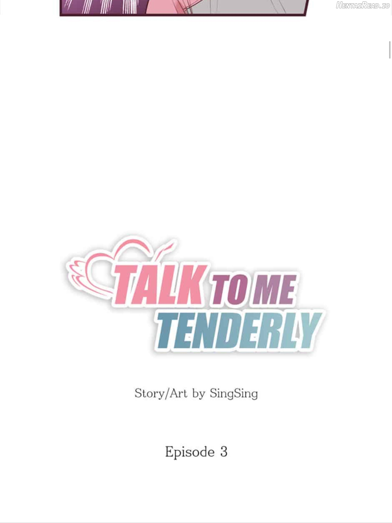 Talk To Me Tenderly Chapter 3 - page 3