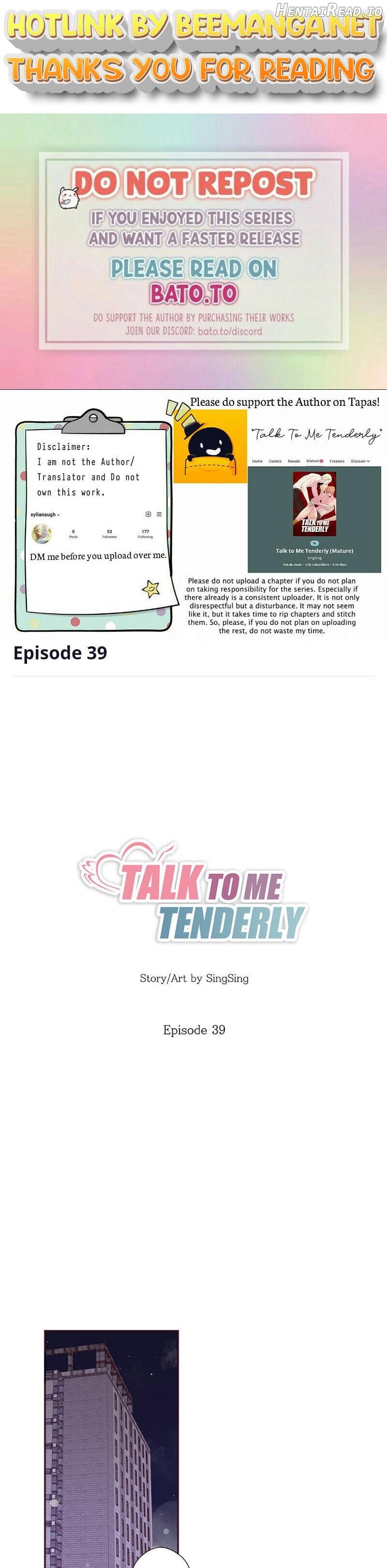 Talk To Me Tenderly Chapter 39 - page 1