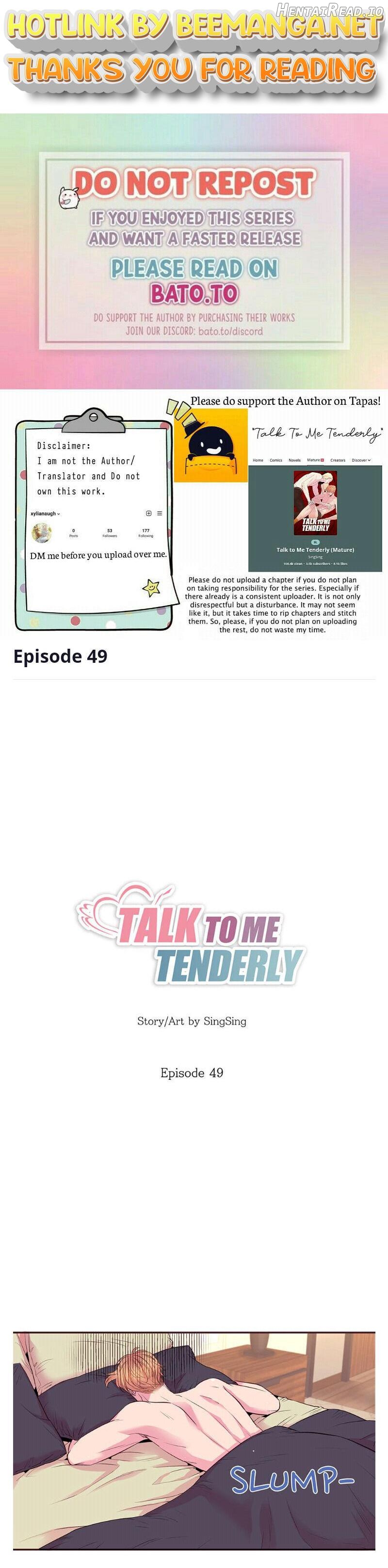 Talk To Me Tenderly Chapter 49 - page 1