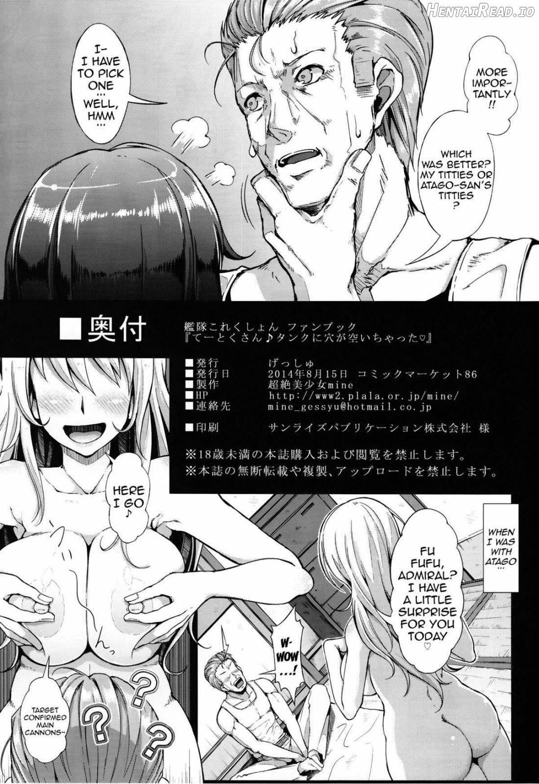 Teitoku-san ♪ Tank ni Ana ga Aichatta♡ Chapter 1 - page 20