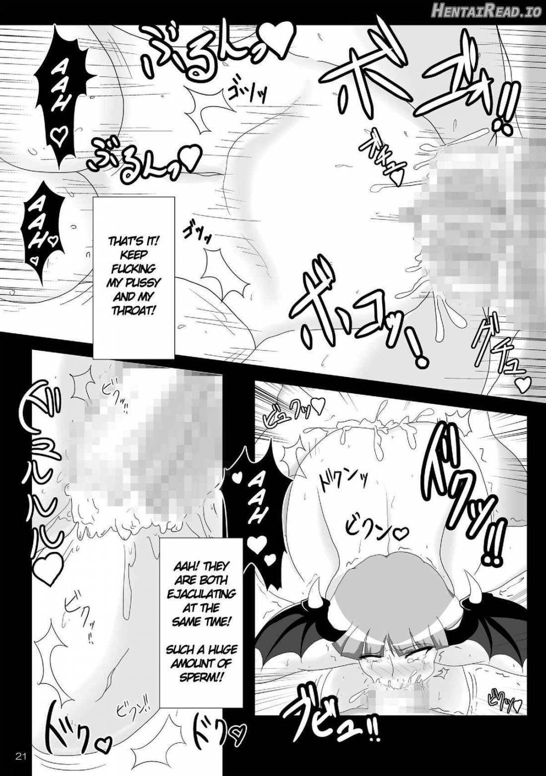 Saigo no Itteki made Shiborasete Morrigan no Sukebe Sugiru Jittai Chapter 1 - page 20