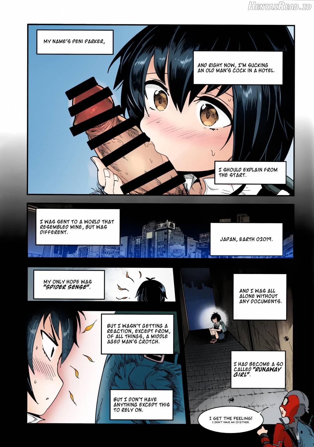 Peni Parker no Usui Hon ni wa Ooinaru Sekinin ga Tomonau - Colorized Chapter 1 - page 4