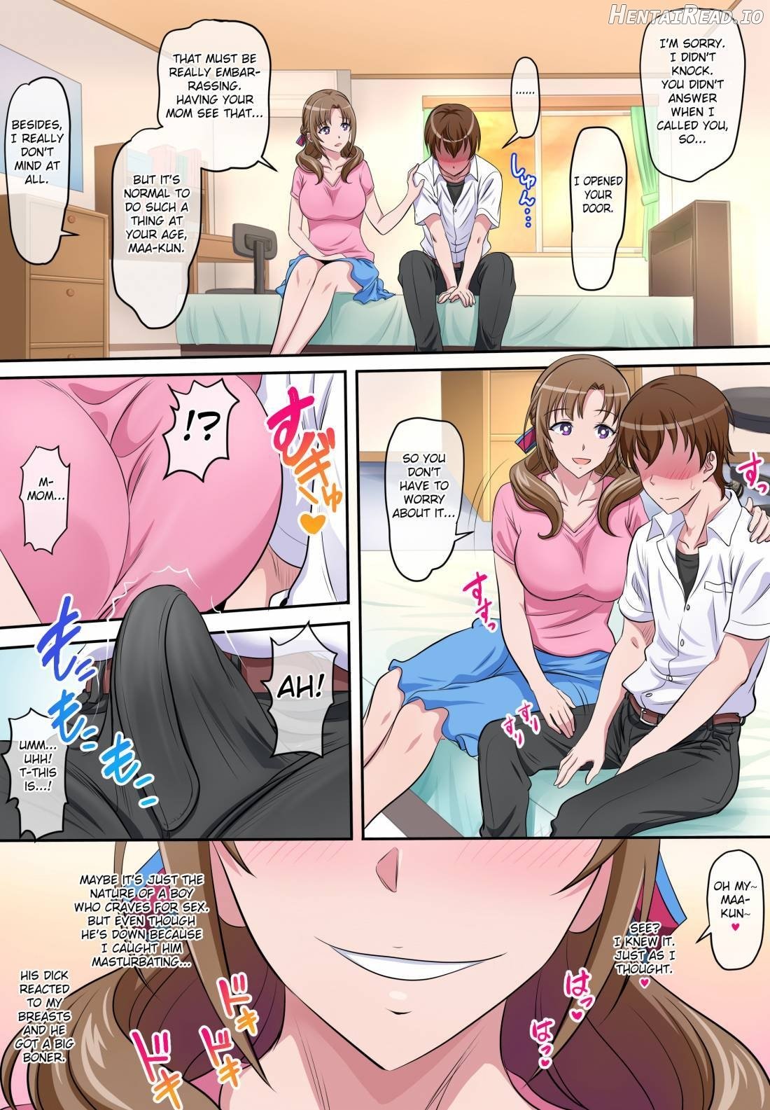 Boshi Soukan ~Musuko o Yuuwaku Shite Sex Shichau Bijin de Sukebe na Okaa-san~ Chapter 1 - page 6