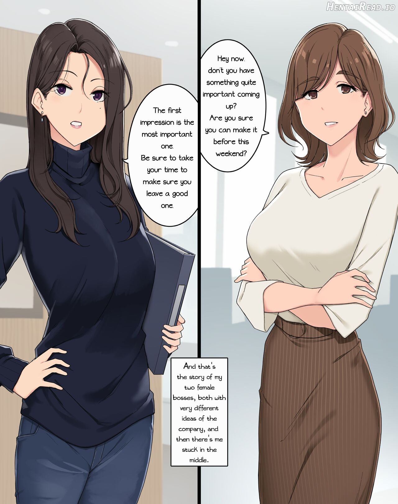 Onna Joushi Futari ni Ryougawa kara Semerarete Nou Bug-rasareru Hanashi Chapter 1 - page 1