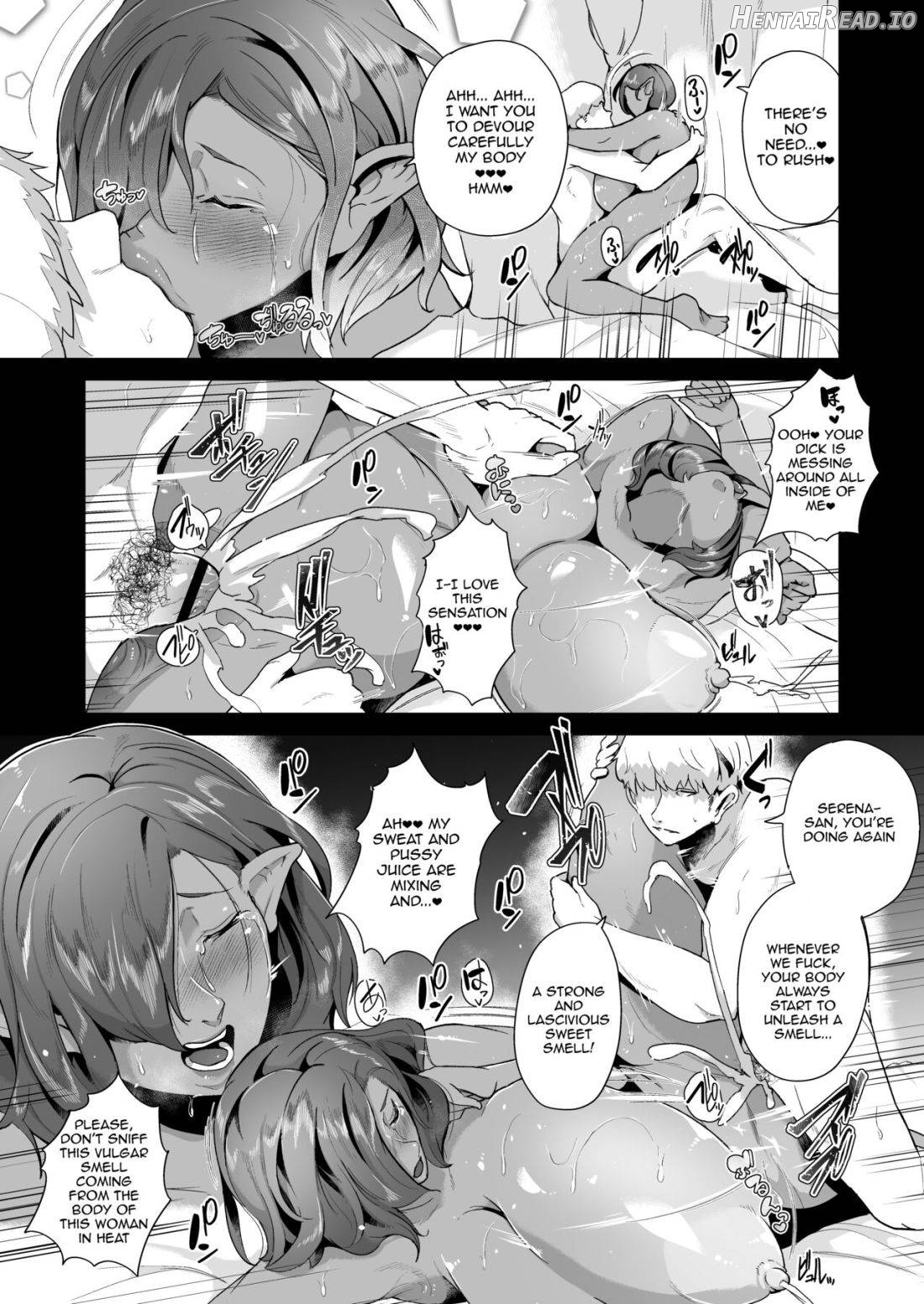 Mucchiri Dekachichi Dark Elf no Obasan to Icha Love Fudeoroshi Seikatsu Chapter 1 - page 34