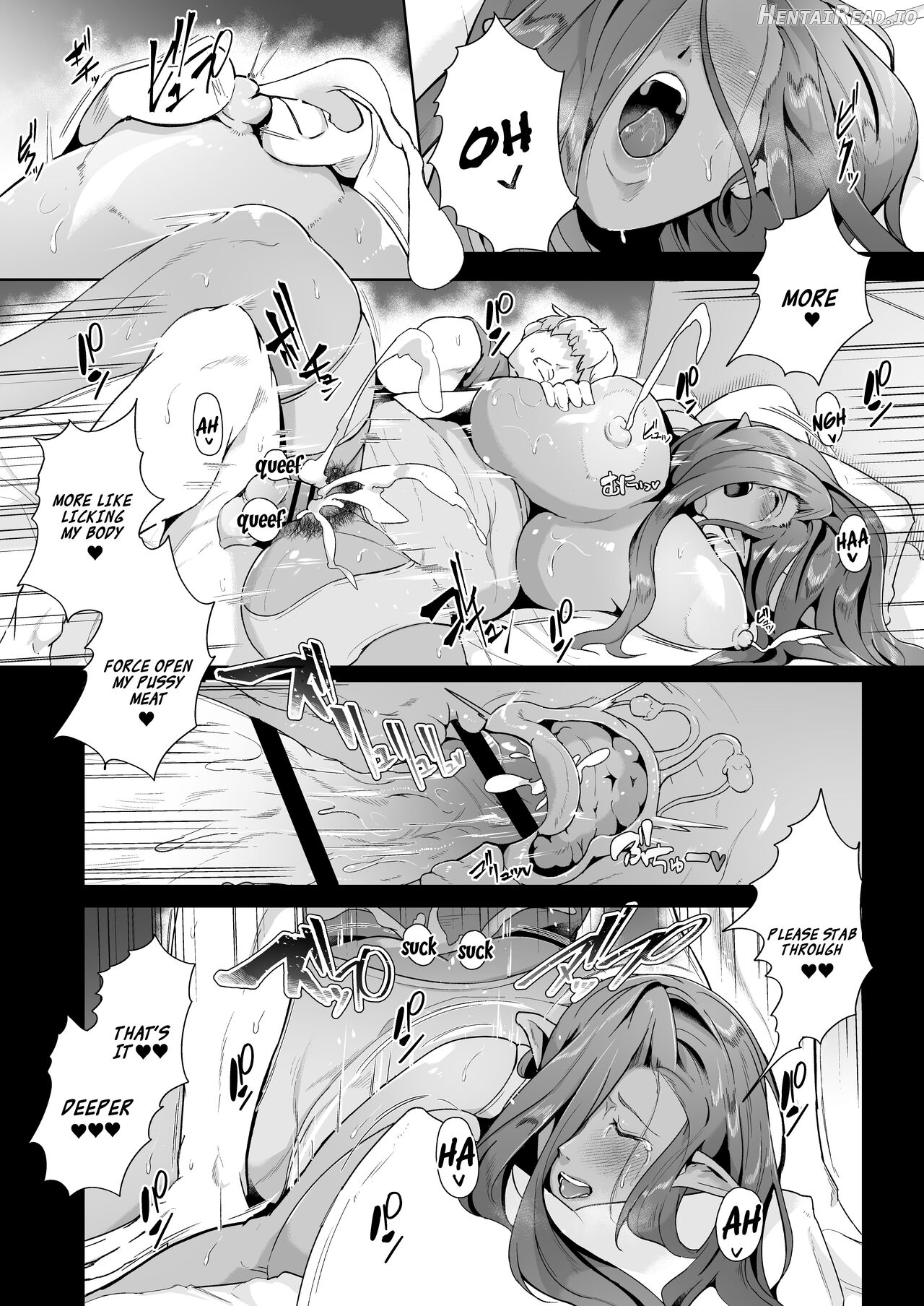 Mucchiri Dekachichi Dark Elf no Obasan to Icha Love Fudeoroshi Seikatsu Chapter 2 - page 21