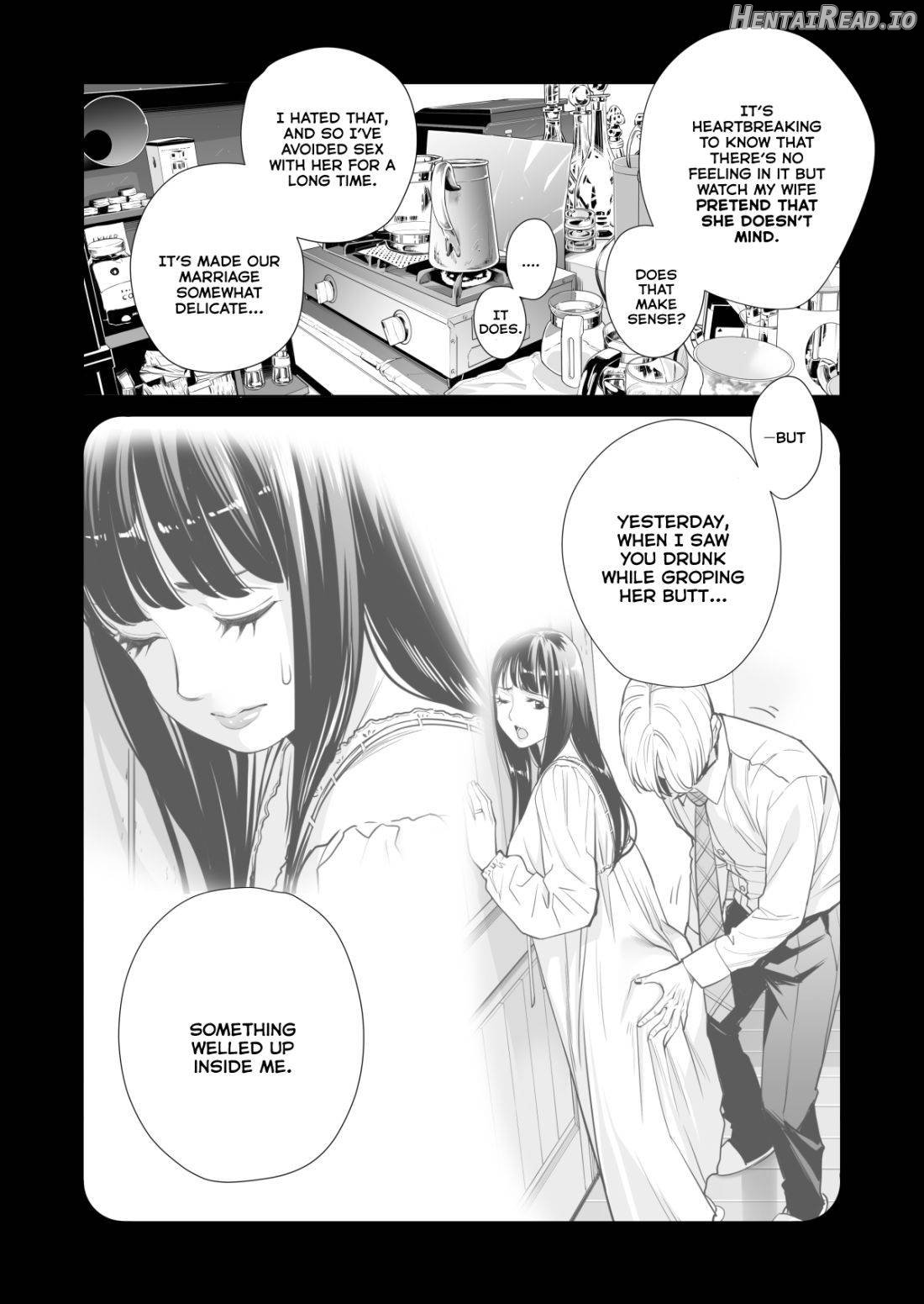 Tsukiyo no Midare Zake ~Hitozuma wa Yoitsubureta Otto no Soba de Douryou ni Netorareru~ (Zenpen) Chapter 2 - page 46