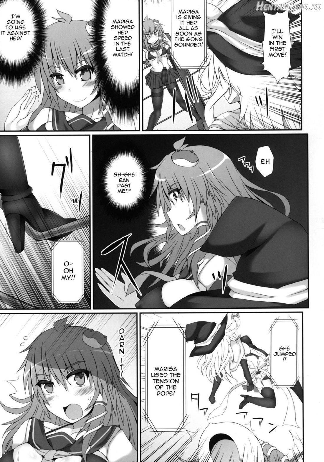 Gensoukyou Futanari Cock Wrestling 2 - Reimu & Marisa VS Yuuka & Sanae Chapter 1 - page 10