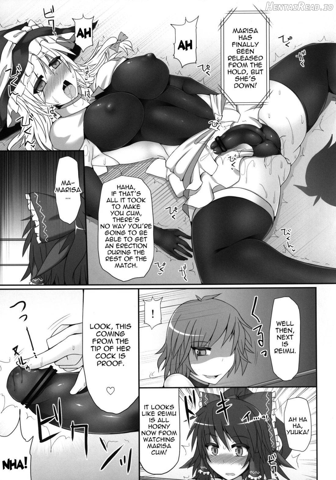 Gensoukyou Futanari Cock Wrestling 2 - Reimu & Marisa VS Yuuka & Sanae Chapter 1 - page 24