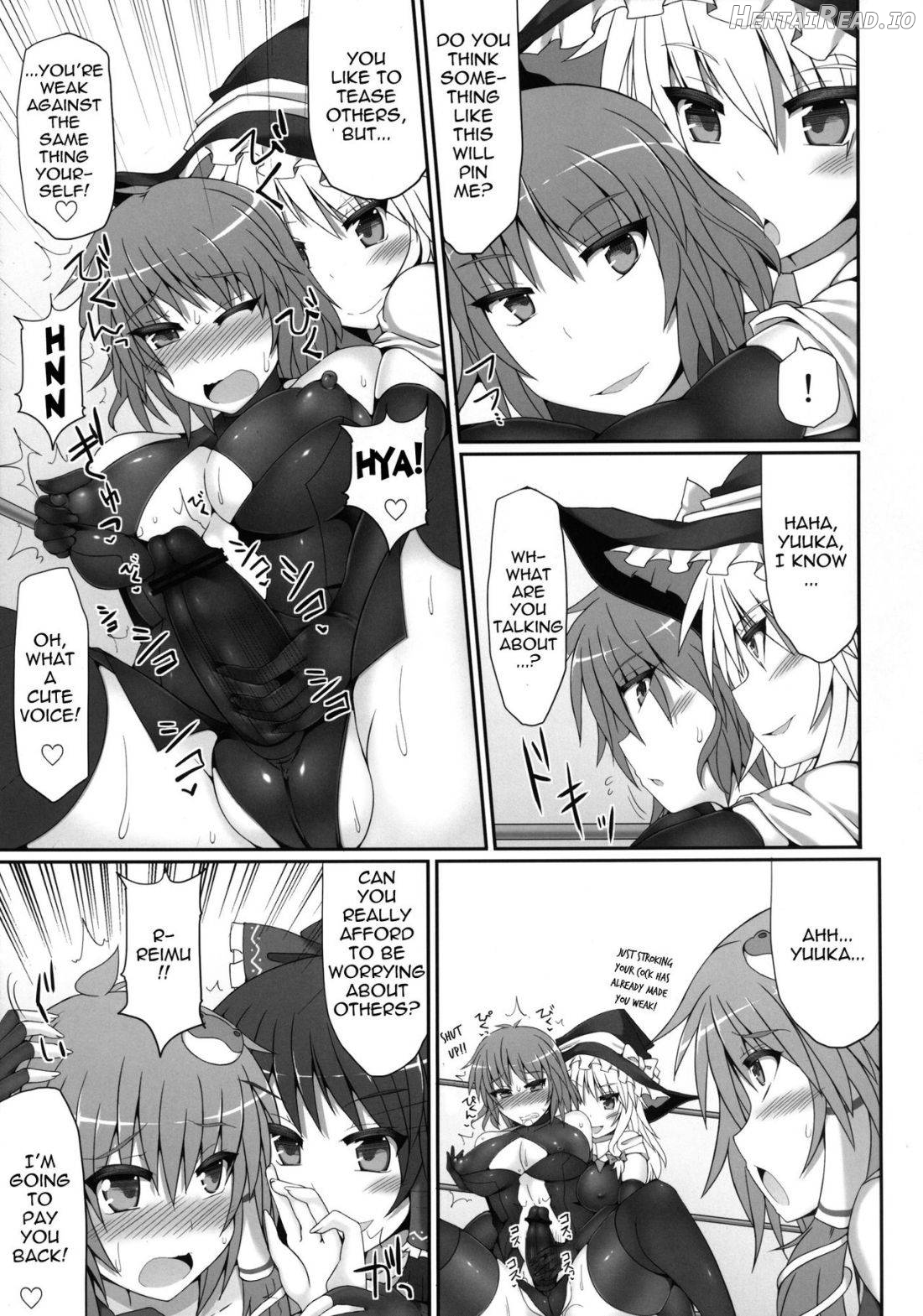 Gensoukyou Futanari Cock Wrestling 2 - Reimu & Marisa VS Yuuka & Sanae Chapter 1 - page 30