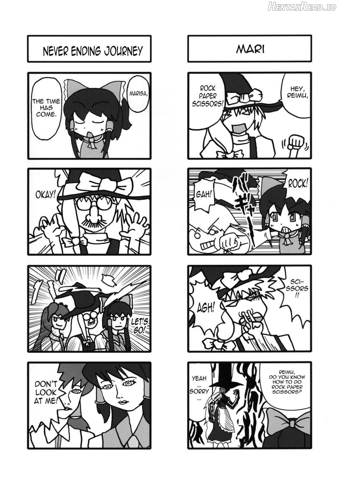 Gensoukyou Futanari Cock Wrestling 2 - Reimu & Marisa VS Yuuka & Sanae Chapter 1 - page 49