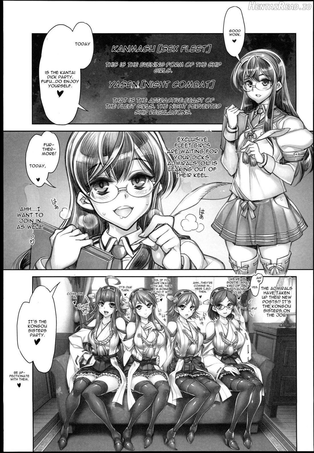 KanColle -SEX FLEET COLLECTION- Kongou Haruna Hiei Kirishima Chapter 1 - page 2