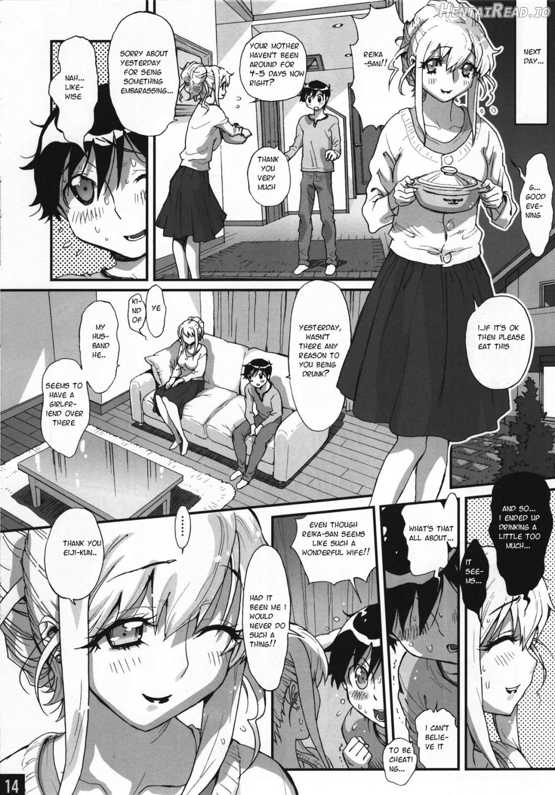 Bimajono Hanazono No. 01 Tonari no Hitozuma wa Boku no Yome Chapter 1 - page 14