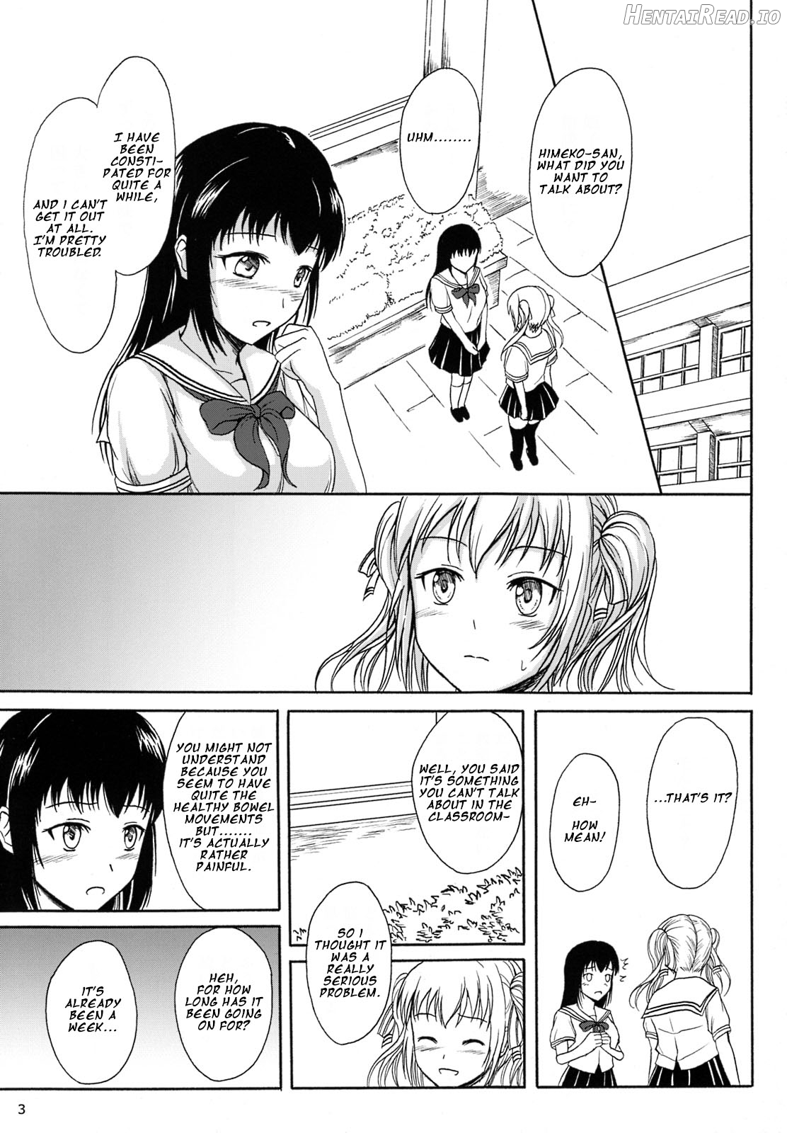 Haisetsu Shoujo 6 Hinako to Otsuuji to Otomodachi Chapter 9 - page 2