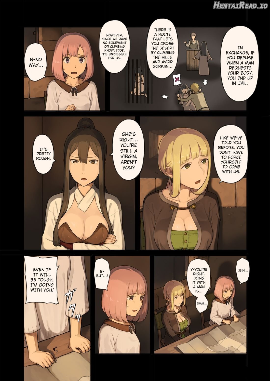 Onna Boukensha-tachi ga Sabaku no Oasis ni Tachiyoru to... Chapter 1 - page 5