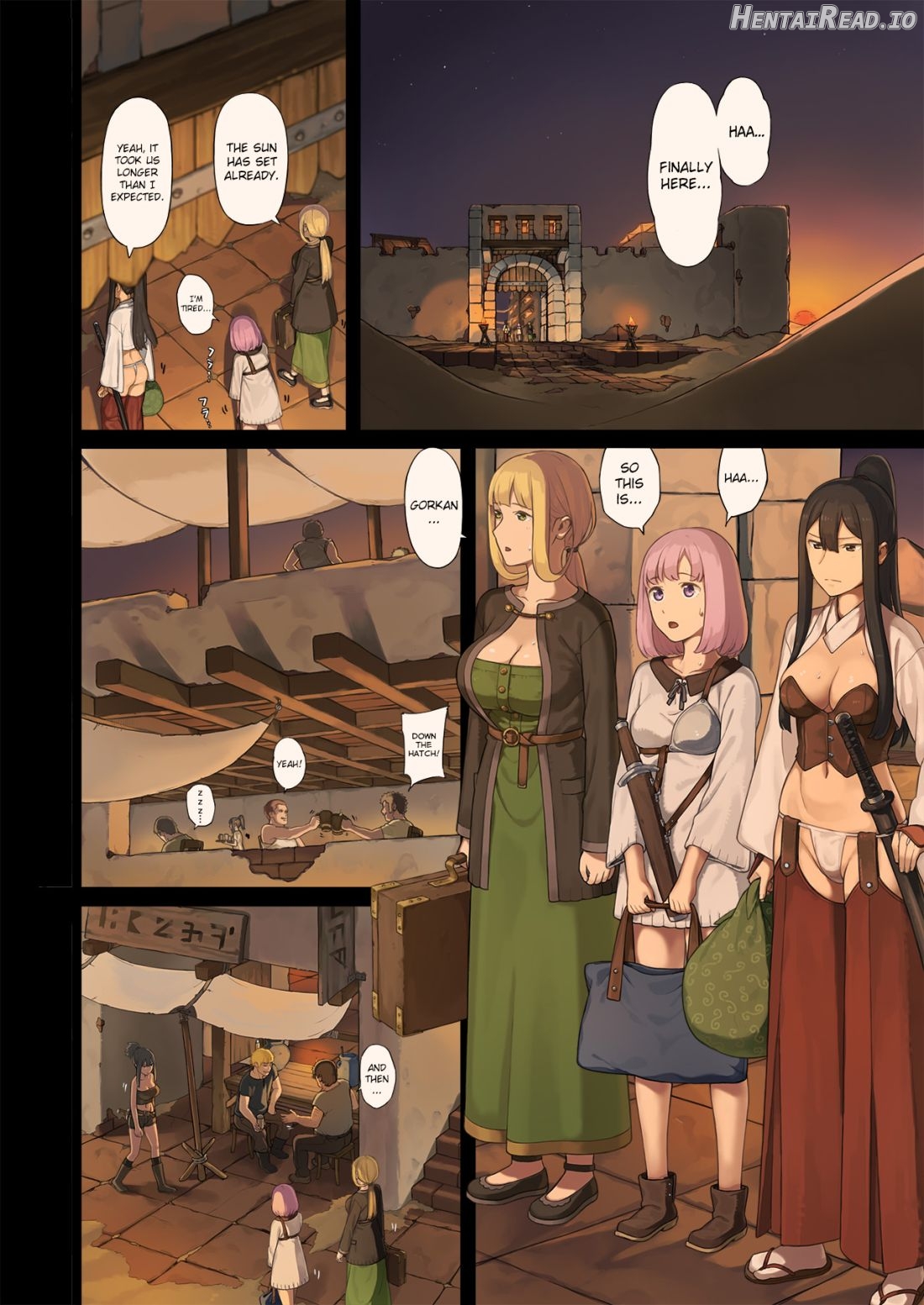 Onna Boukensha-tachi ga Sabaku no Oasis ni Tachiyoru to... Chapter 1 - page 7