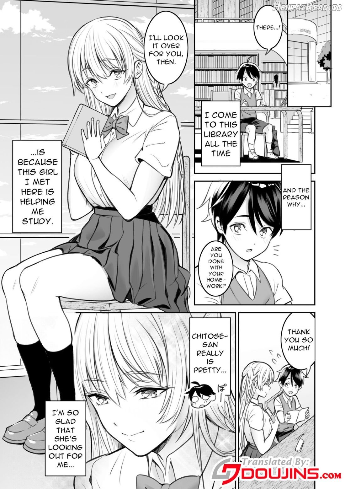 Toshokan de Shiriatta Onee-san ni Ecchina Koto o Sarechau Hanashi Chapter 1 - page 2