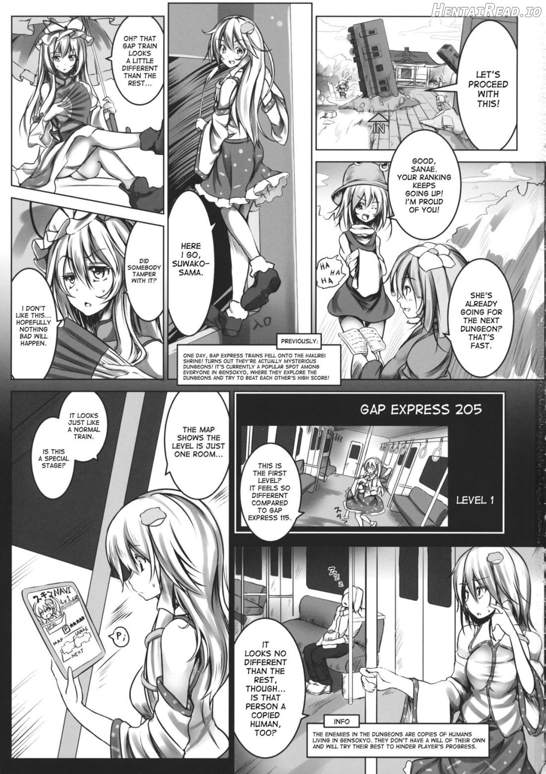 Kochiya Sanae Kyousei Chikan Densha Chapter 1 - page 2