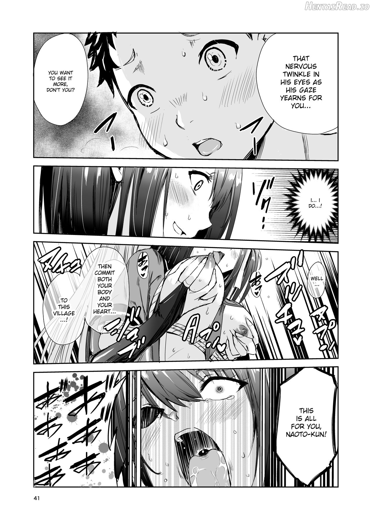 Tsuyagari Mura 2 ~Kareshi o Mamoru Tame Hikyou no Mura de Kyousei Gohoushi & NTR Sex~ Chapter 4 - page 40