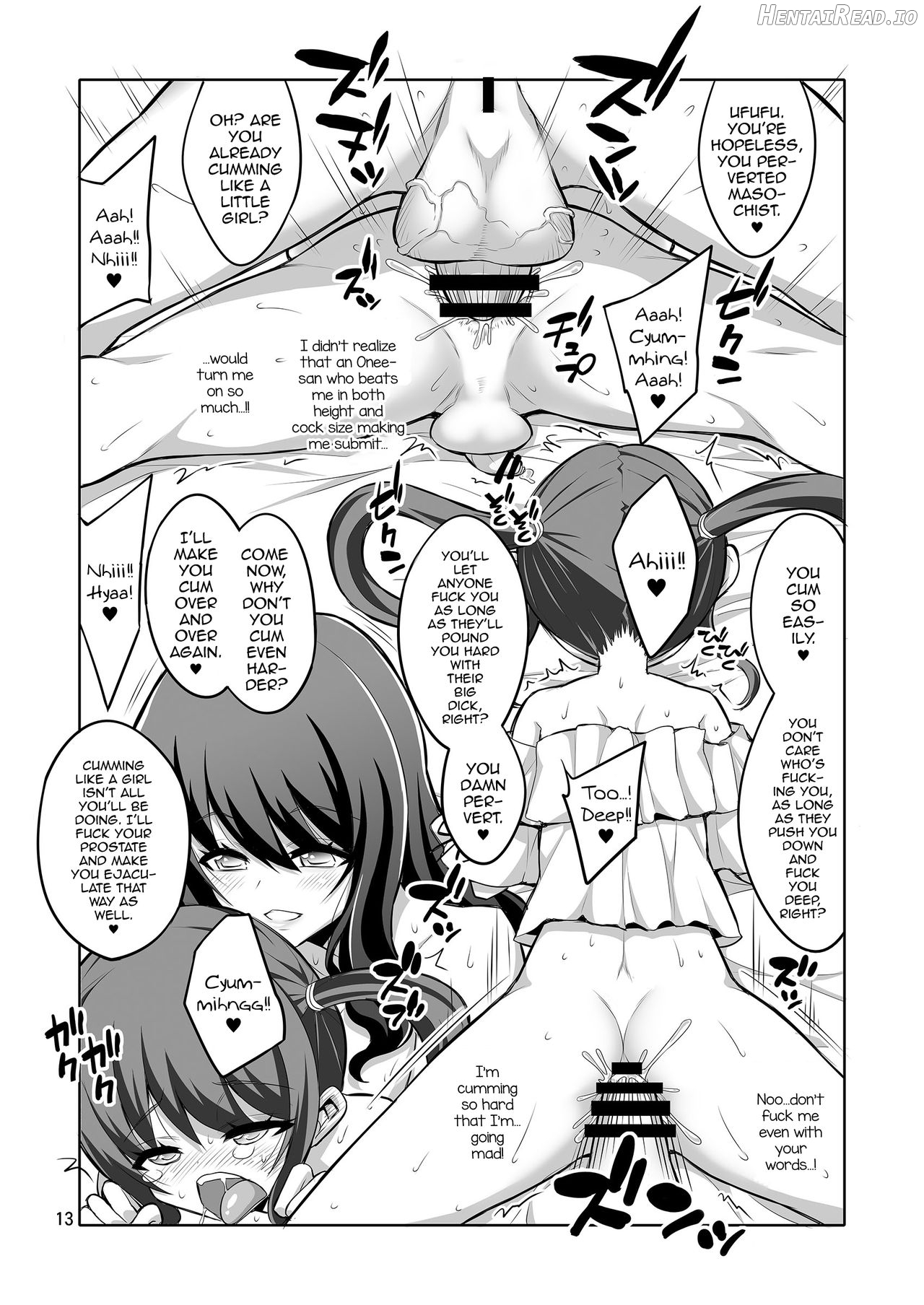 Futanari Onee-san Fuuzoku Gyaku Anal Choukyou Nikki Chapter 1 - page 12