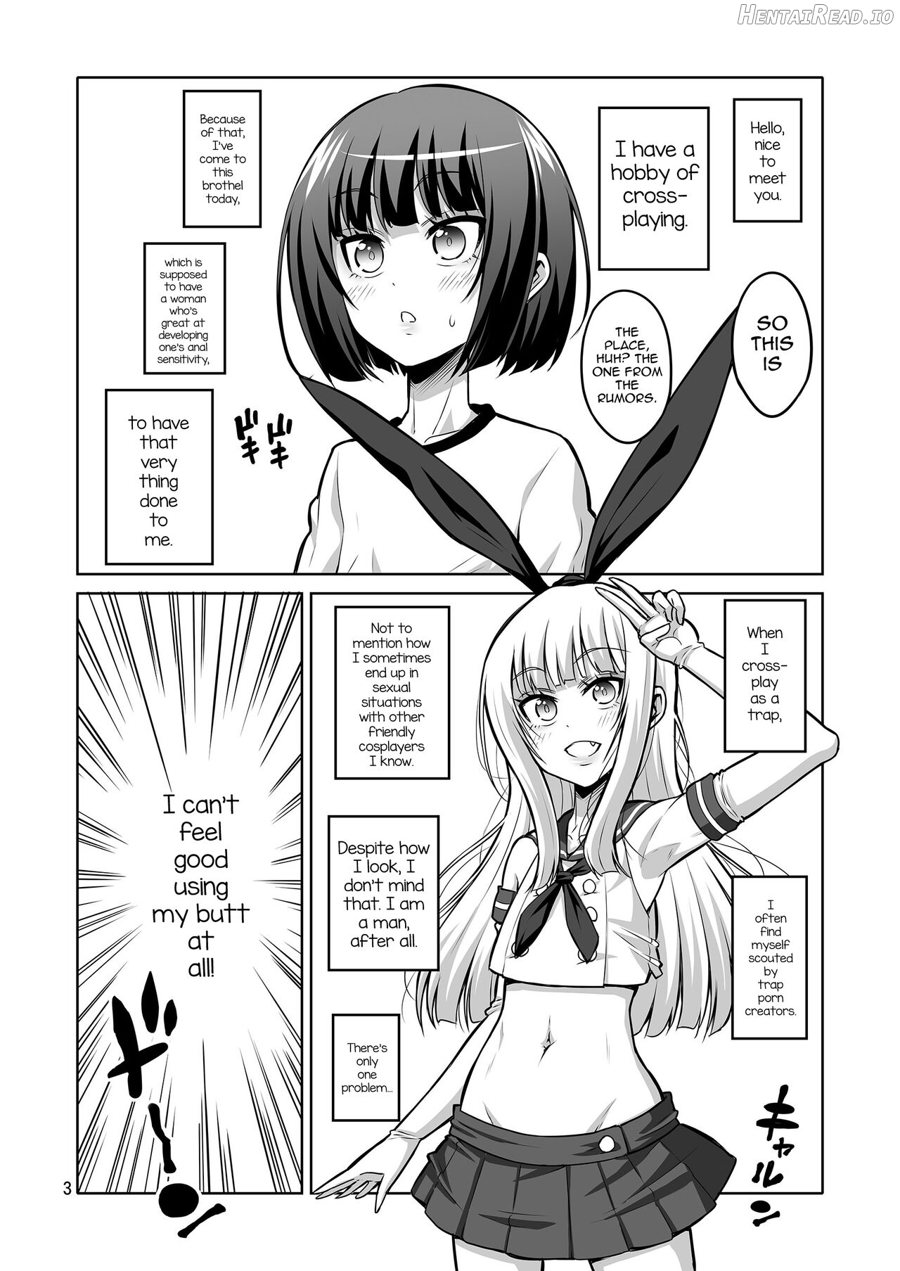 Futanari Onee-san Fuuzoku Gyaku Anal Choukyou Nikki Chapter 3 - page 2