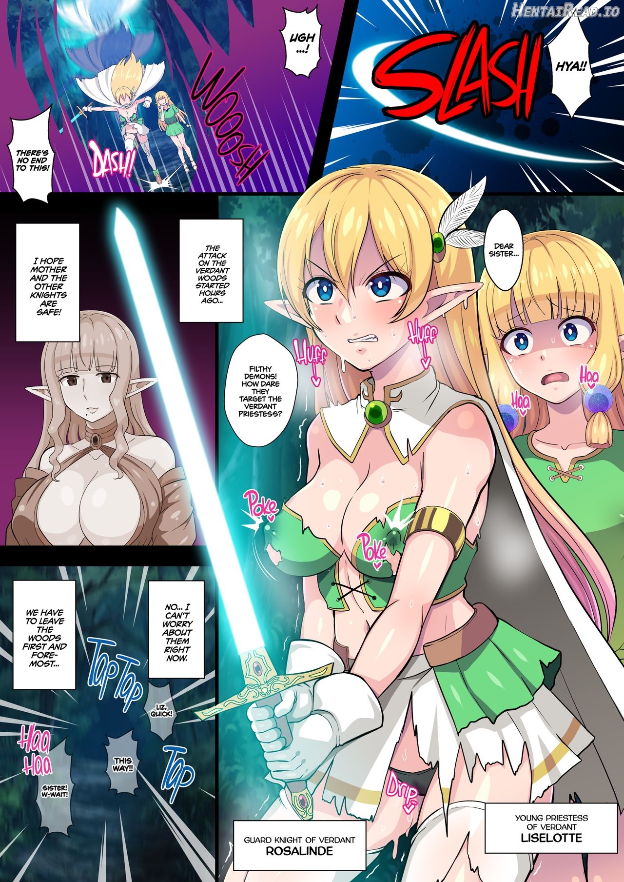 Fukushuu no Elf Lieselotte Zero ~Inran Hitozuma Renzoku Zecchou Rinkan Ishukan Dosukebe Kairaku Ochi!~ Chapter 2 - page 2