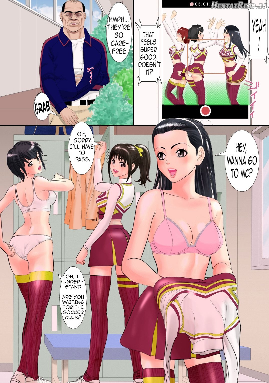 Picchipichi jk Cheergirl o Ossan-tachi no Seidorei ni Suru Houhou Chapter 1 - page 4