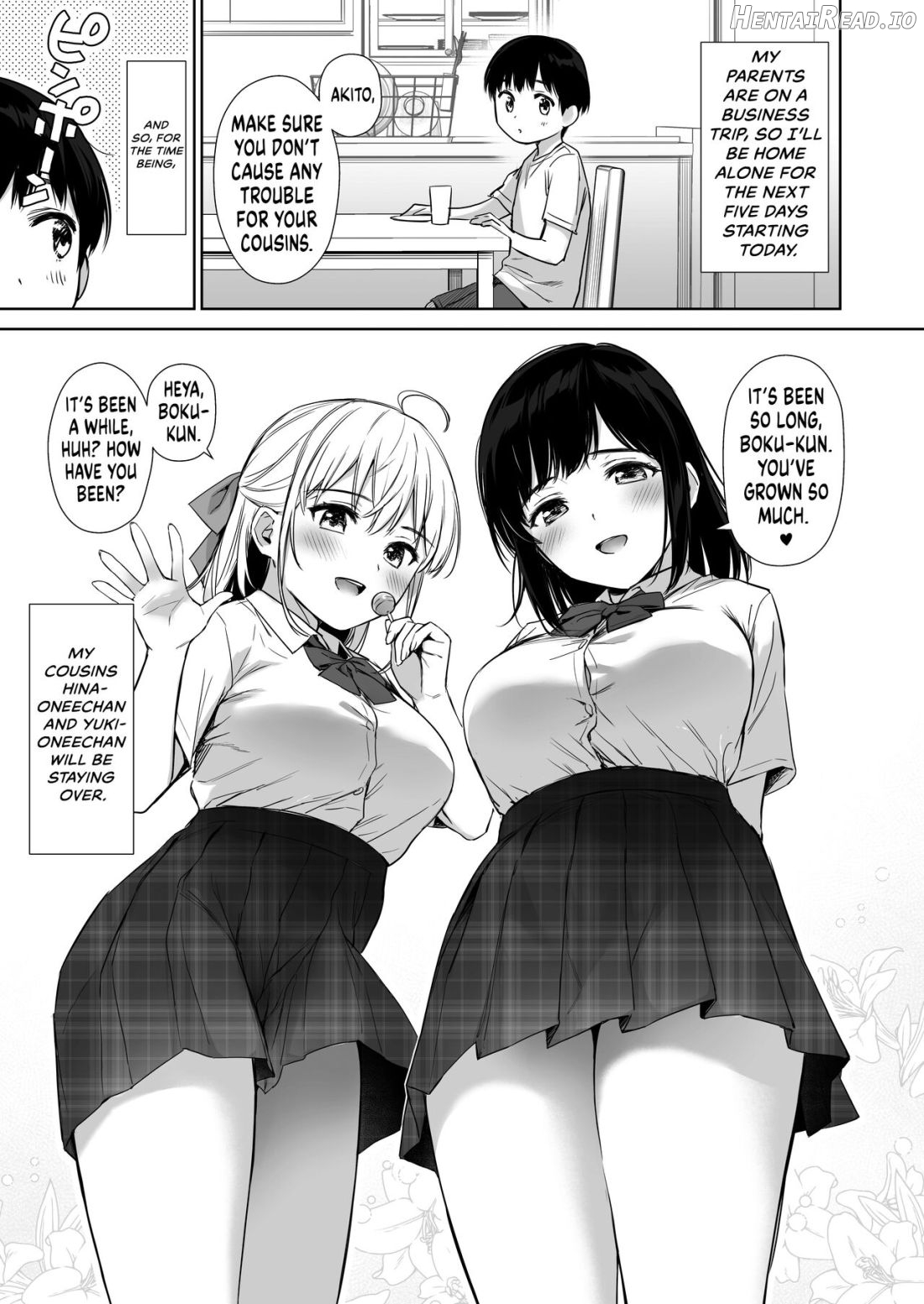 Naisho no Hajimete ~Suunenburi ni Atta Shinseki no Bijin JK Shimai ni Ecchi no Tehodoki Sarechaimasu~ Chapter 1 - page 3