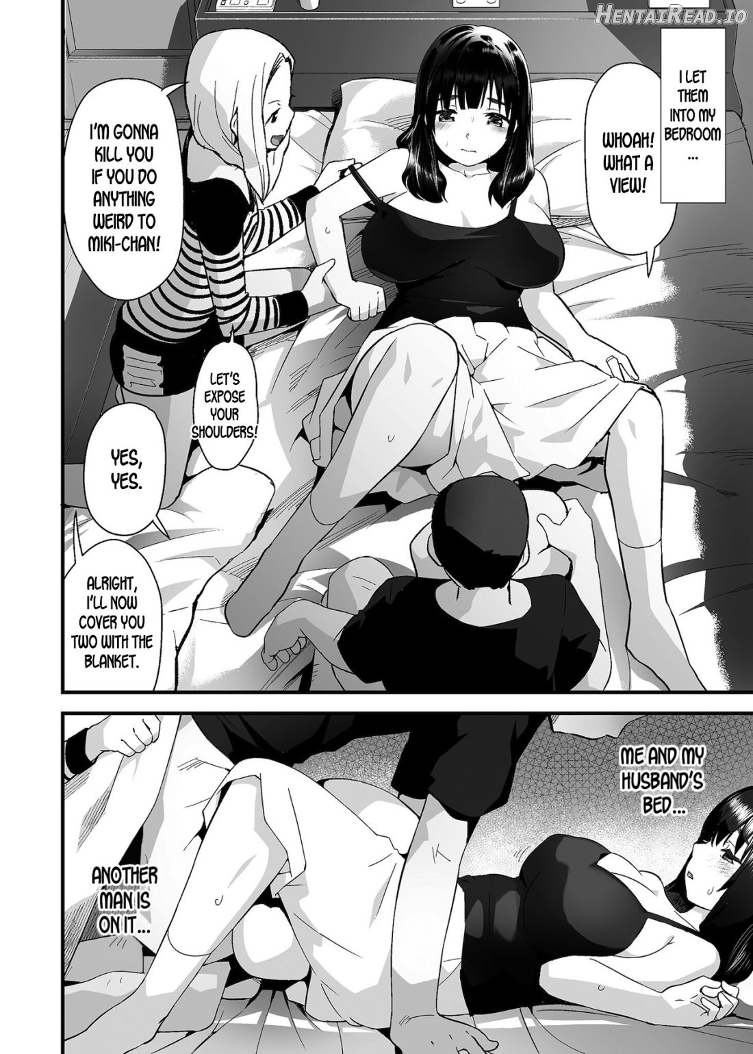 Hitozuma Netori Surprise ~Danna no Me no Mae de Chitsunai Shasei~ - Decensored Chapter 1 - page 3