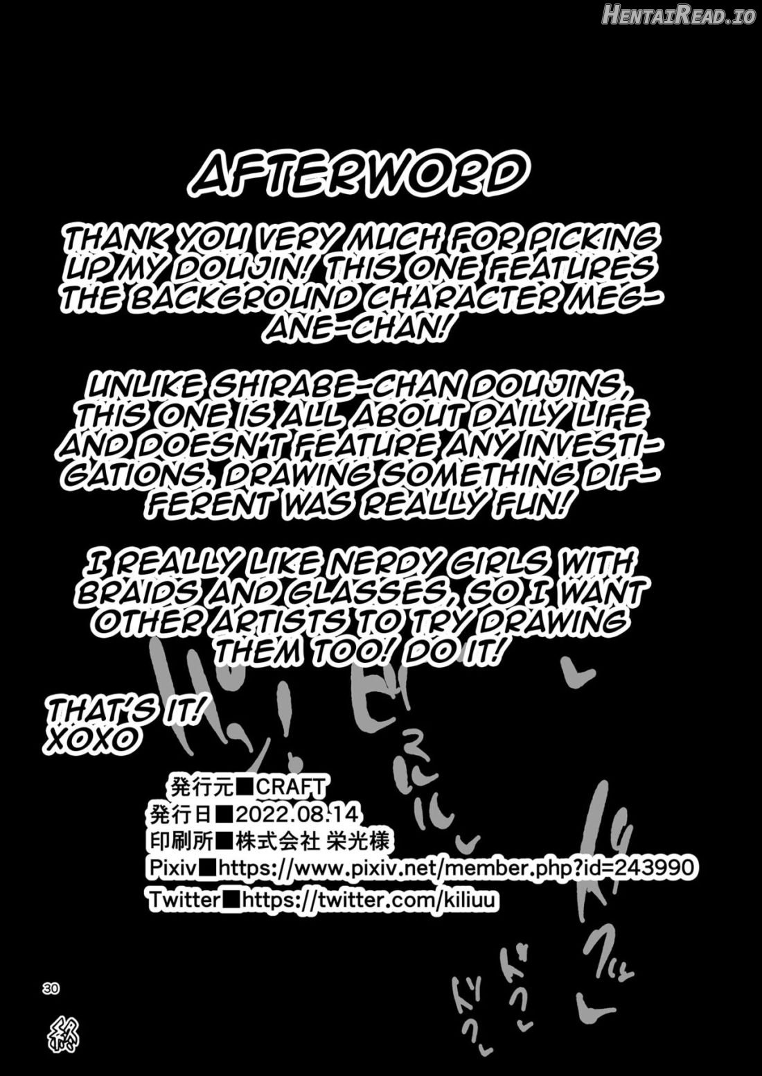 Nandemo Chousa Shoujo no Doujinshi Gaiden Megane-chan no Hon desu Chapter 1 - page 29