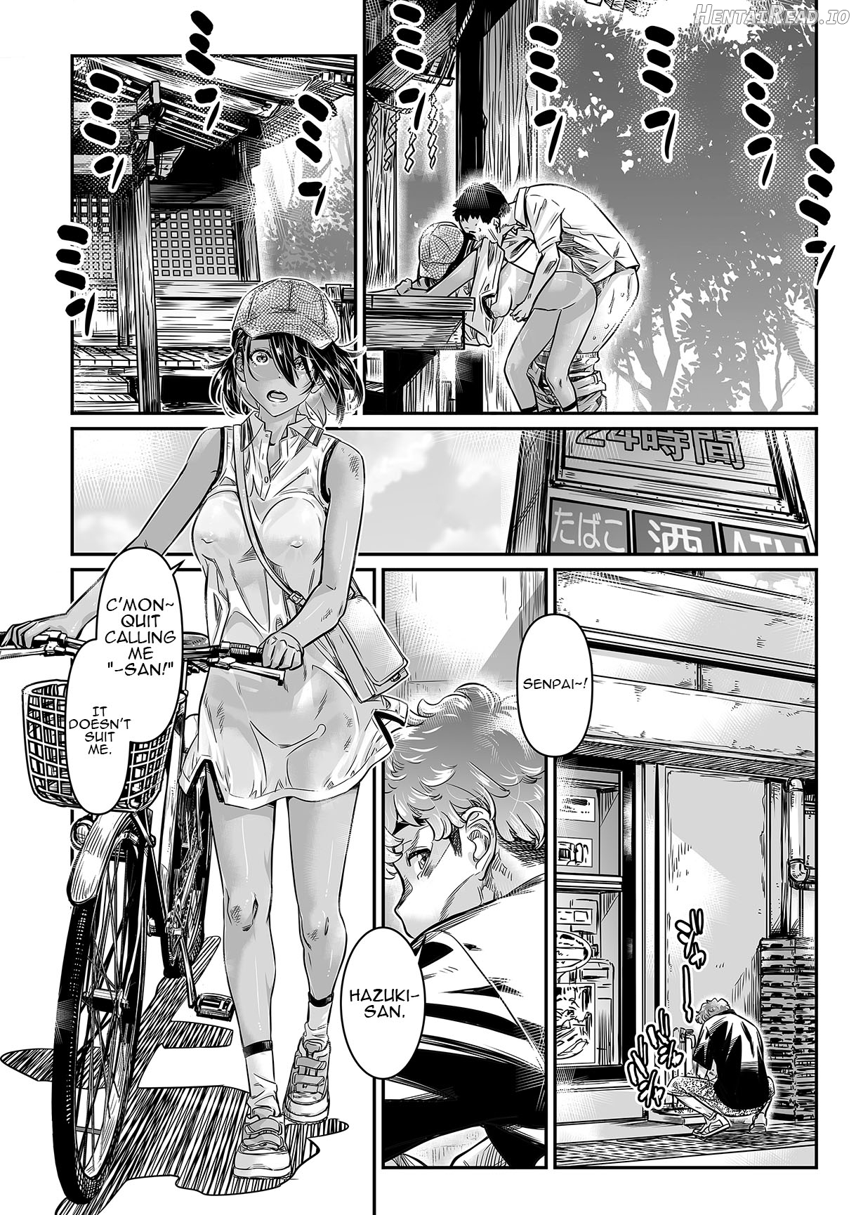 Hiyake no Bitch Shoujo wa, Doutei no Senpai o Yagai Sex ni Sasou Chapter 1 - page 5