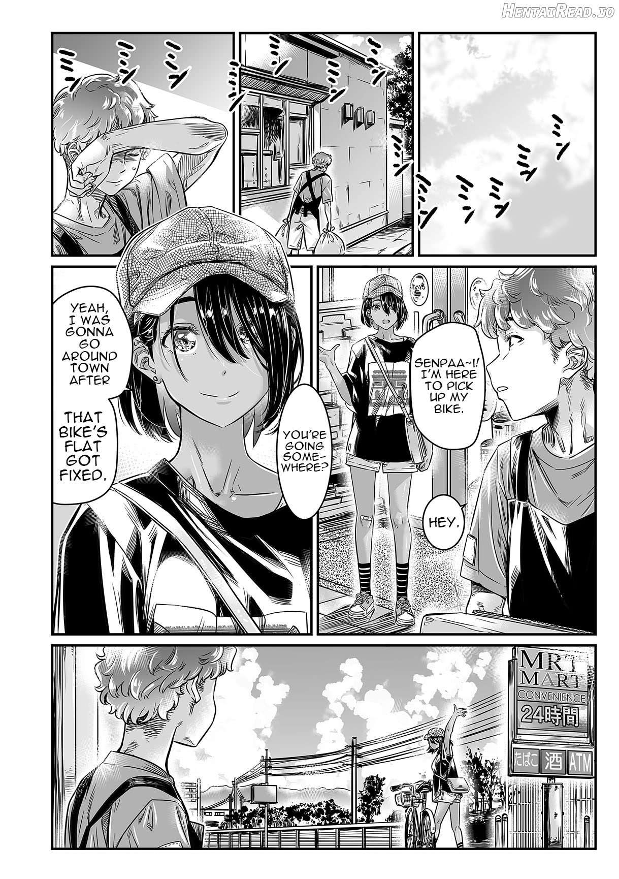 Hiyake no Bitch Shoujo wa, Doutei no Senpai o Yagai Sex ni Sasou Chapter 1 - page 7