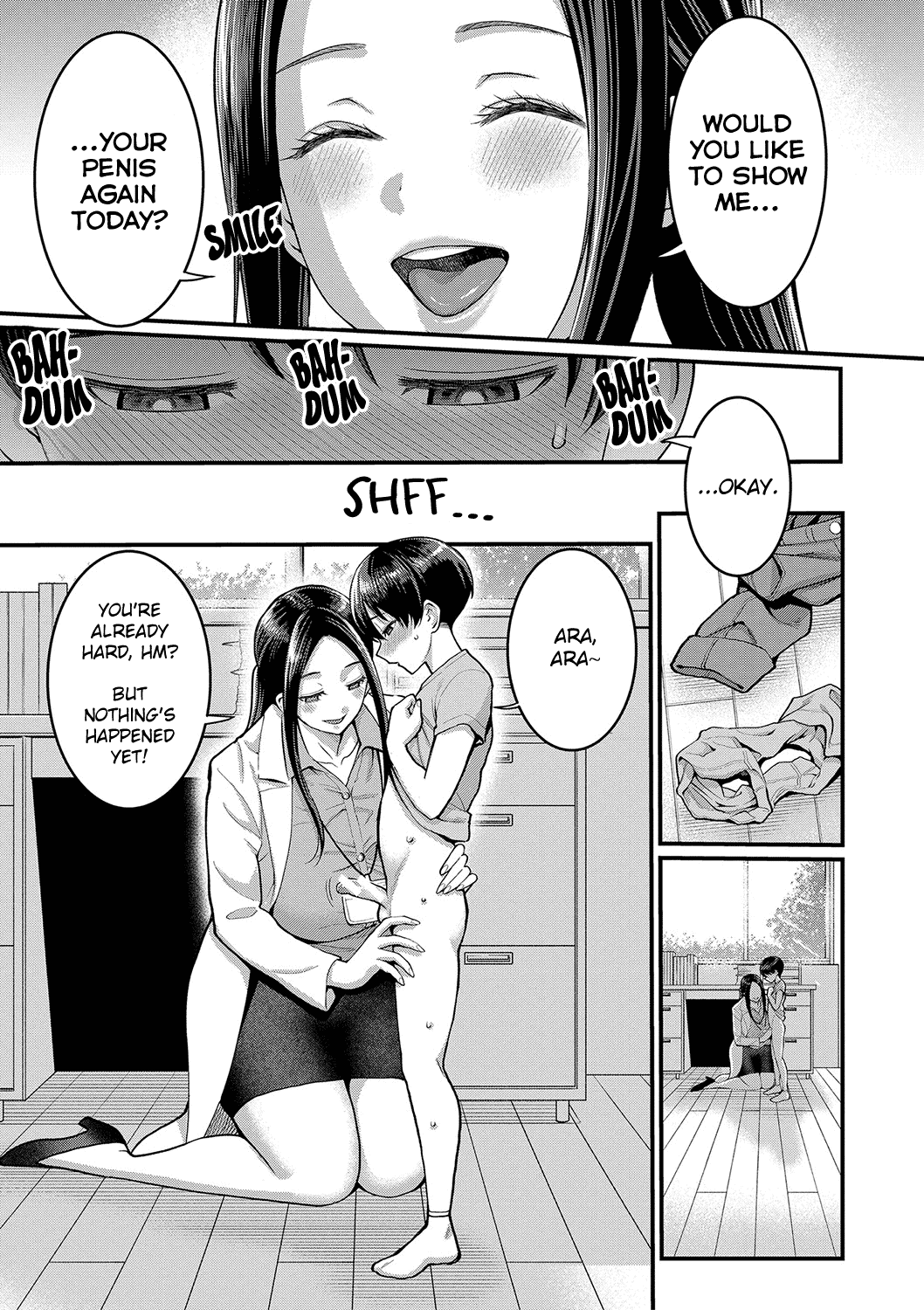 Shiori Sensei wa Ochinchin no Sodateya-san Chapter 1 - page 5