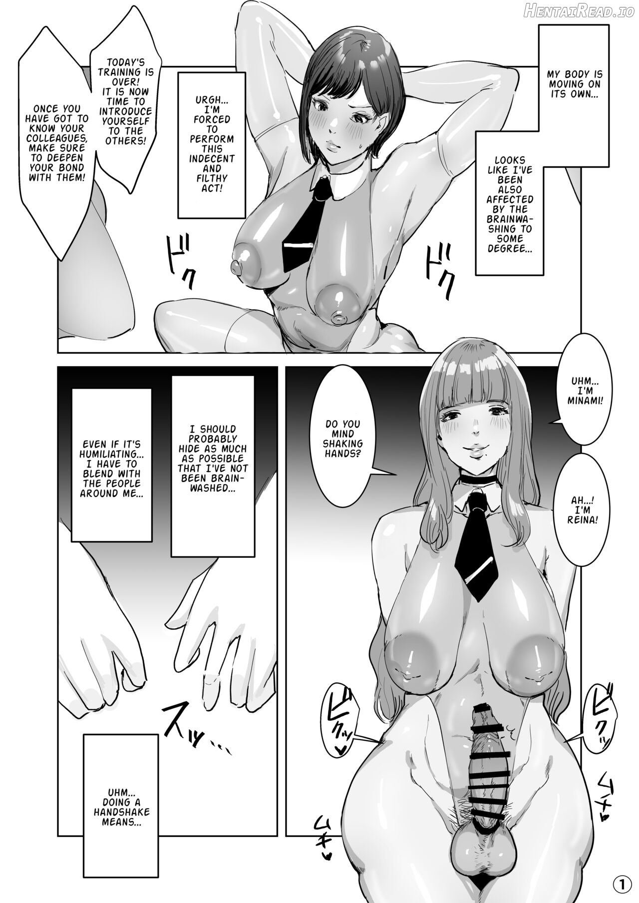 Haiteku Kigyou ni Sennyuu shitara Futanari Android ni Kaizou Sareta Chapter 1 - page 13