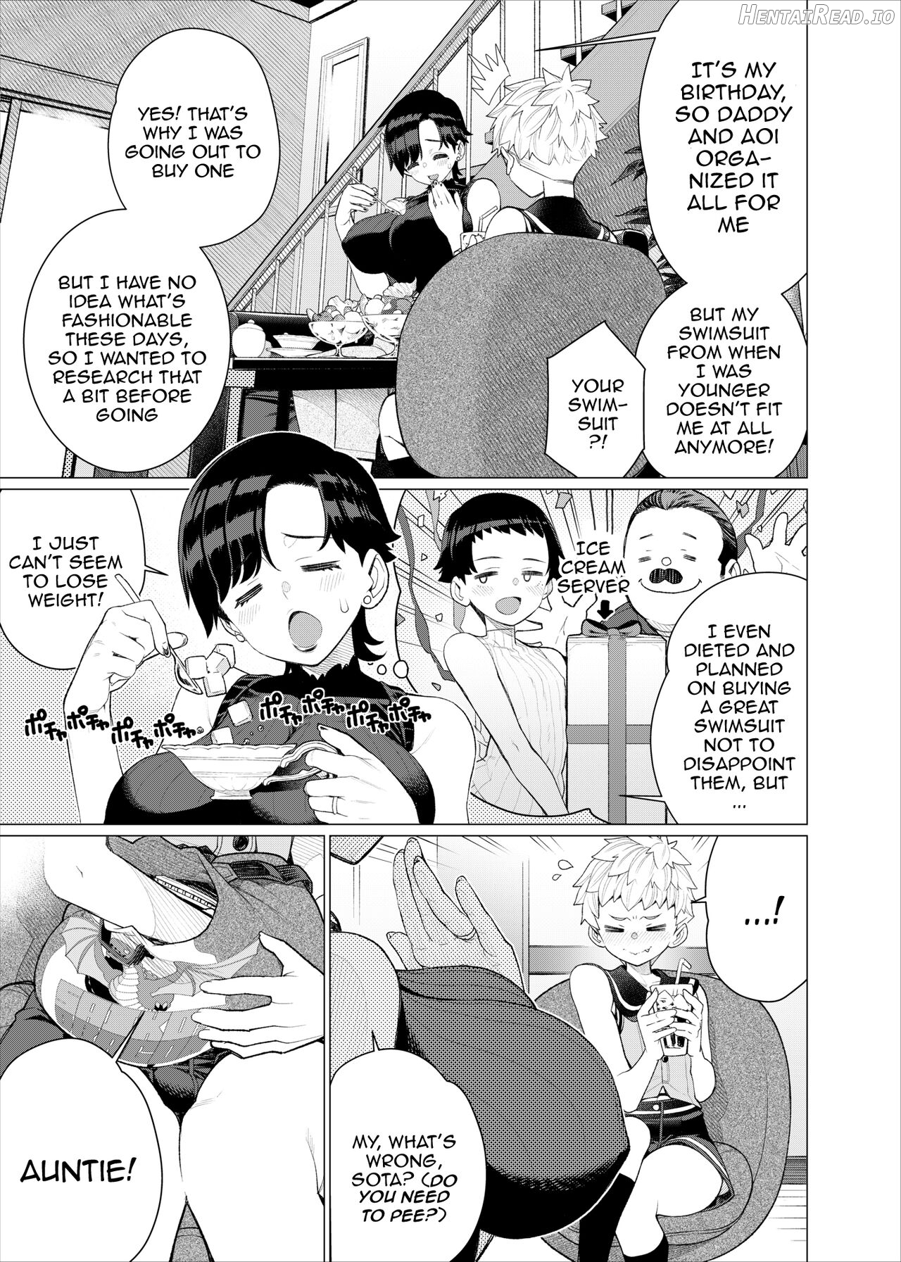 Tomodachi no Mama no Slingshot!~ Zetsurin Shota ga Ero Mizugi Mama to Zetchou Yagai SEX suru Hanashi ~ Chapter 1 - page 4