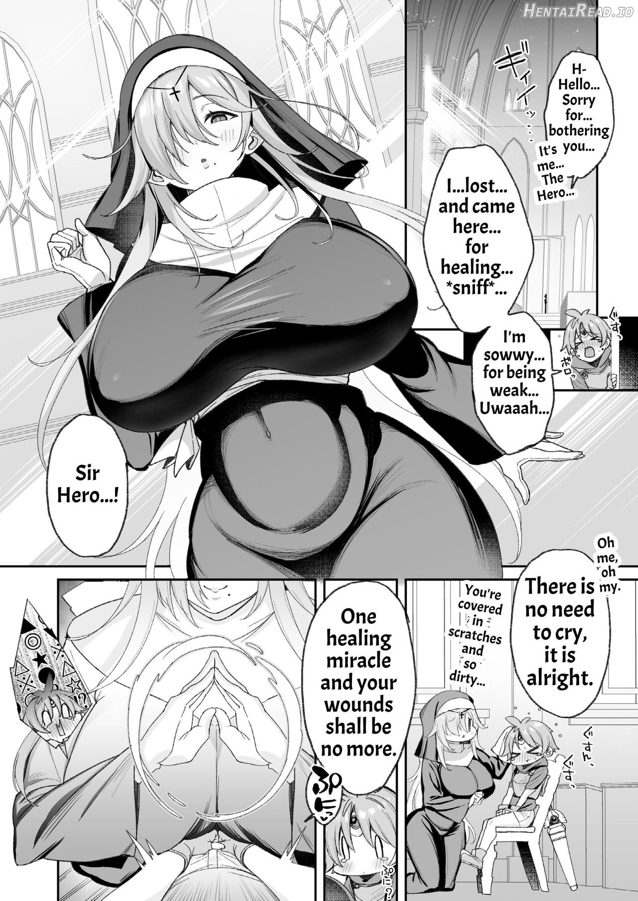 Yuusha-sama ga Yowakute Fuan na node Kami wa Sister ni Tanetsuke Koubi o Meijimashita Chapter 1 - page 4