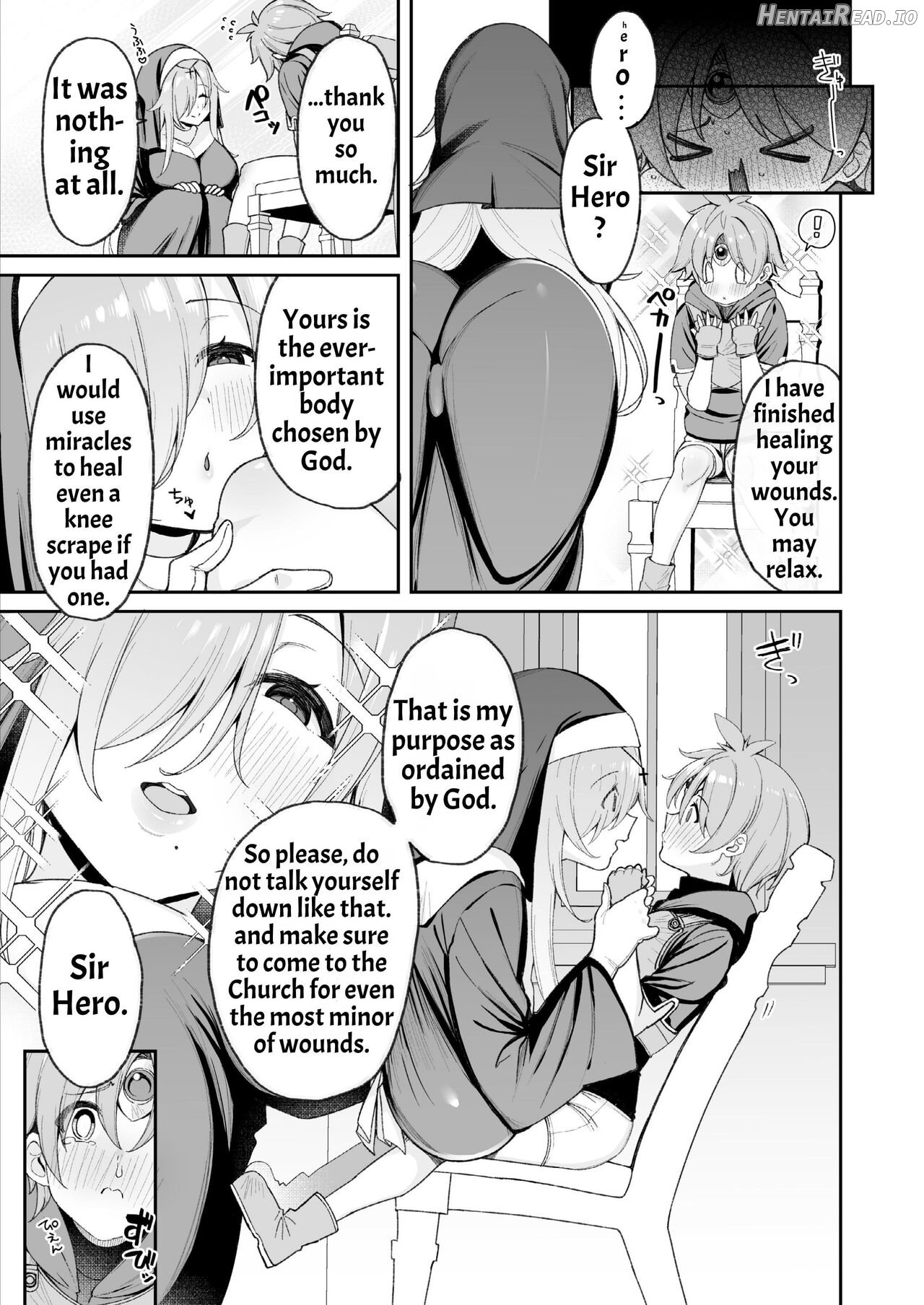 Yuusha-sama ga Yowakute Fuan na node Kami wa Sister ni Tanetsuke Koubi o Meijimashita Chapter 1 - page 5