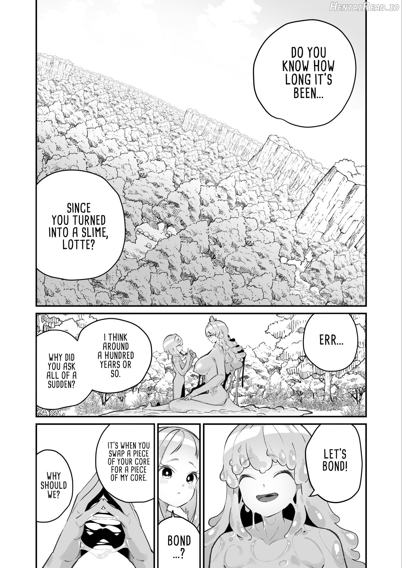 Kairoudouketsu no Chigiri Slime Musume to Ichaicha Nurunuru Yuri Ecchi shite Slime-ka suru Loli Mahoutsukai Chapter 1 - page 51