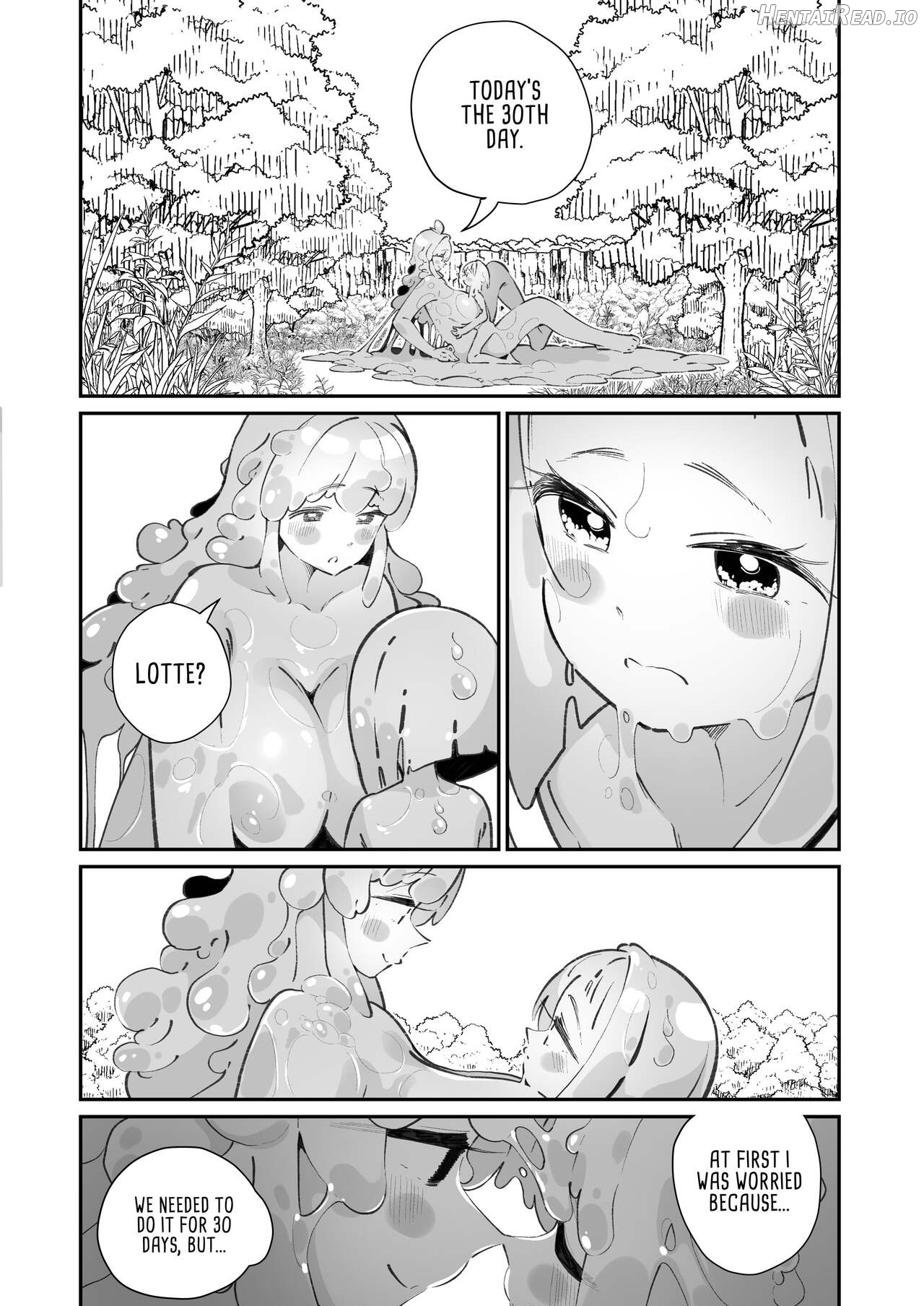 Kairoudouketsu no Chigiri Slime Musume to Ichaicha Nurunuru Yuri Ecchi shite Slime-ka suru Loli Mahoutsukai Chapter 1 - page 72