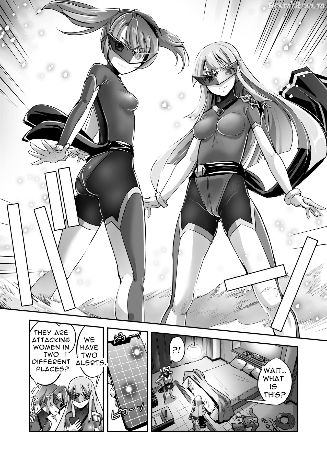 Enhyou Souki Twin Curely Yuri Heroine wa Otoko no Chinpo ni Haiboku suru Zenpen Chapter 1 - page 9